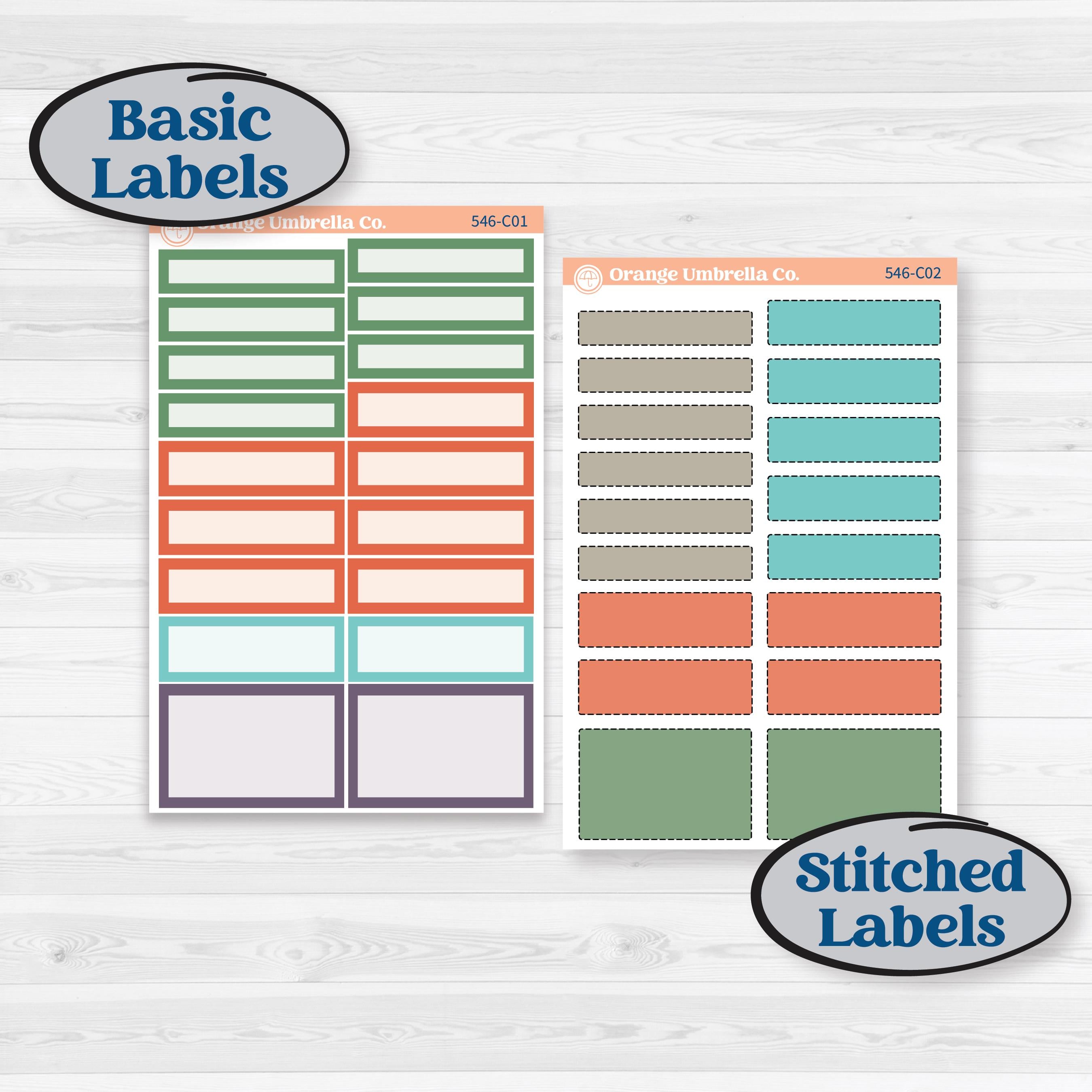 Woodland Animals Kit | Weekly Add-On Labels Planner Kit Stickers | Forest Fluffs | KIT-546-C