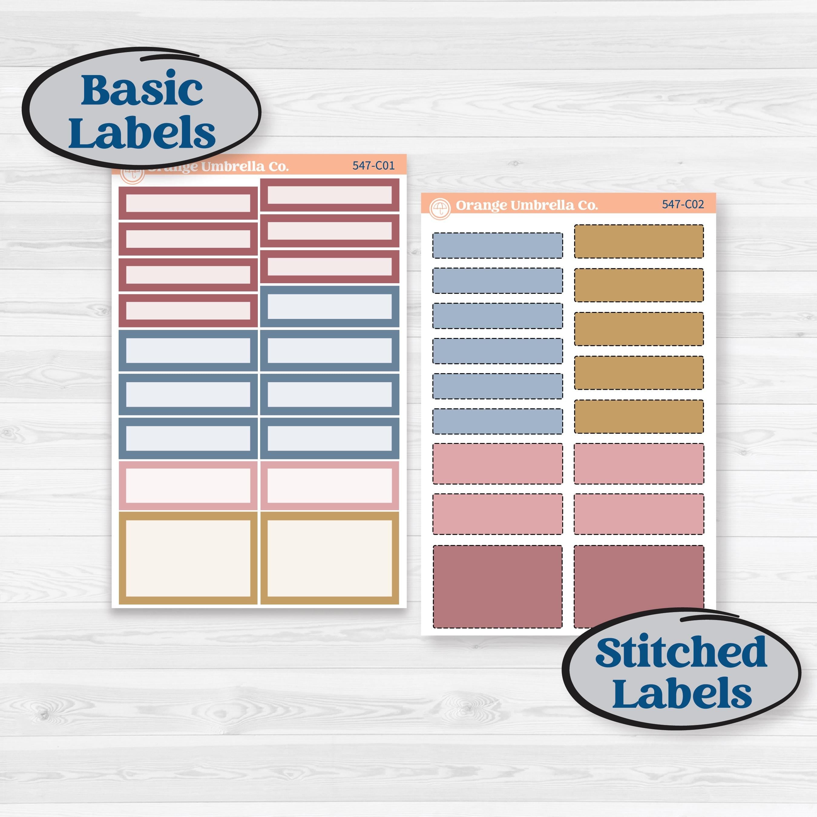 Rainy Autumn Kit | Weekly Add-On Labels Planner Kit Stickers | Rain Fall | KIT-547-C