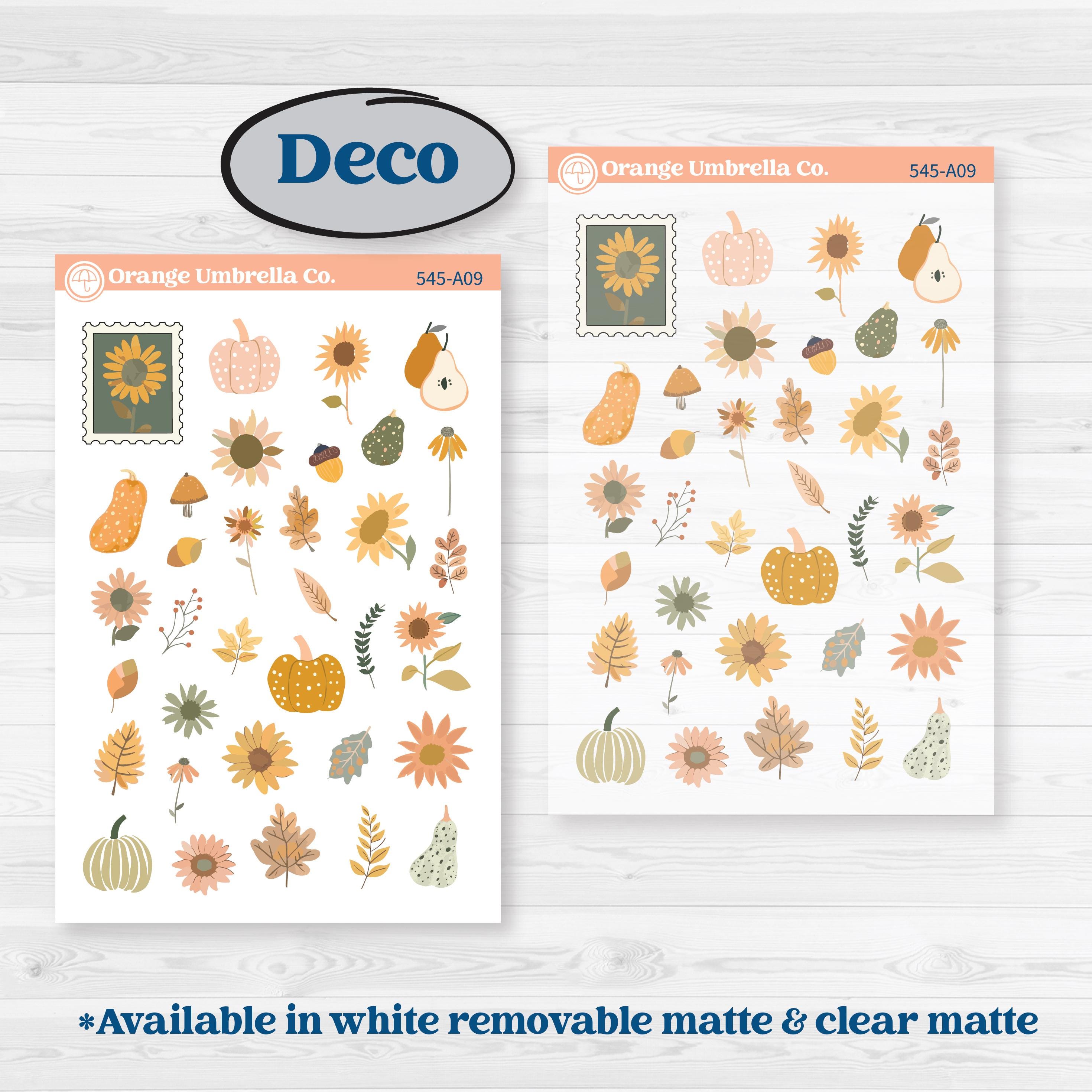 Pumpkin Patch Stickers | Weekly Sticker Kit for Vertical Planners like Erin Condren | Oh My Gourd | KIT-545-A
