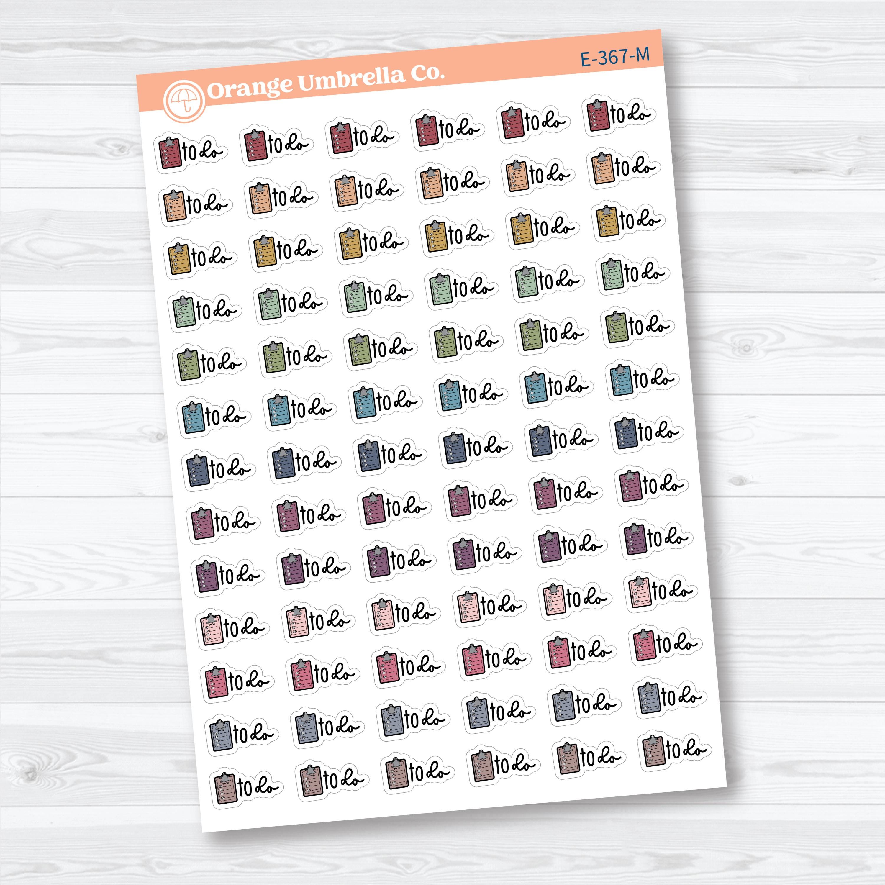 To Do Event Labels | Task Planner Stickers | E-367