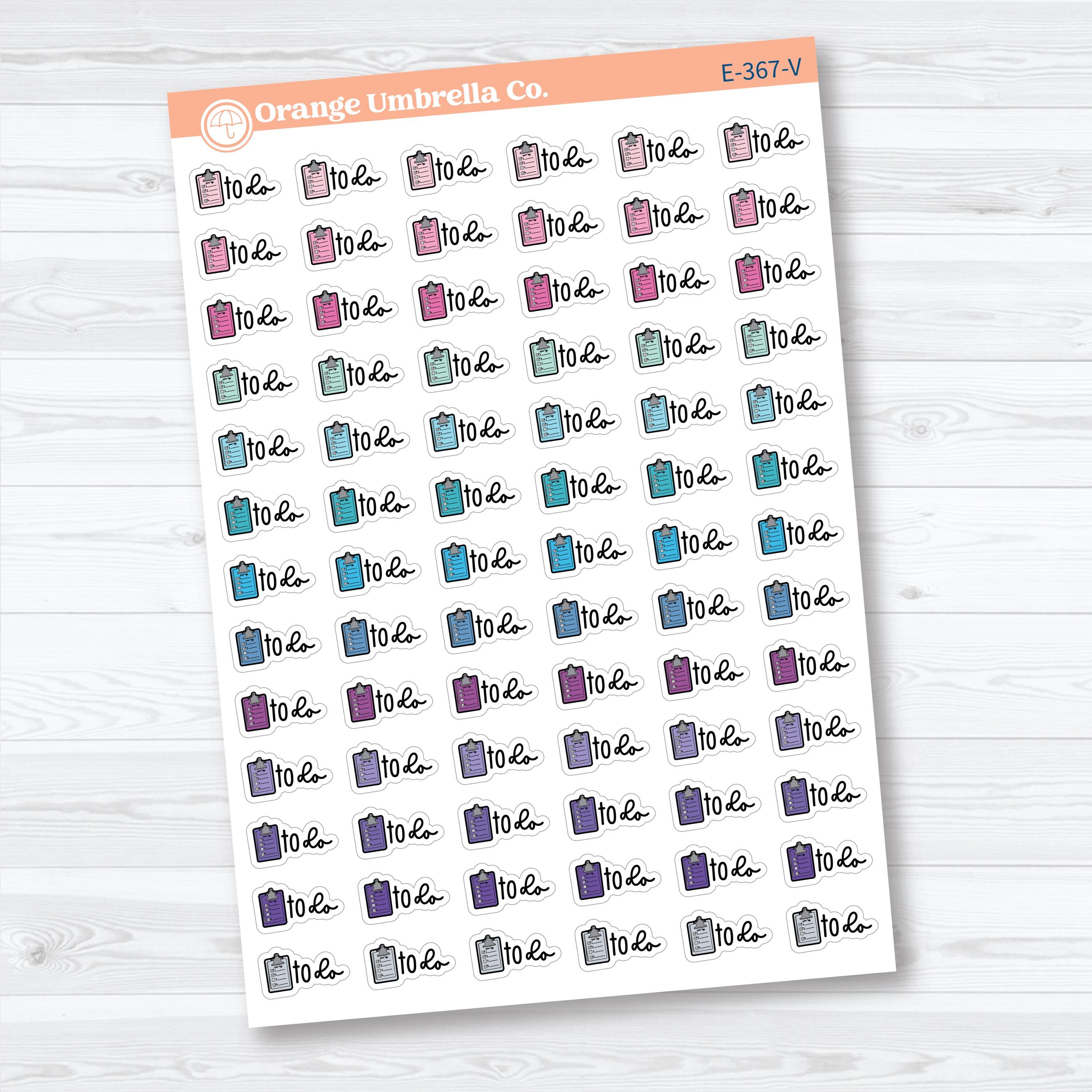 To Do Event Labels | Task Planner Stickers | E-367