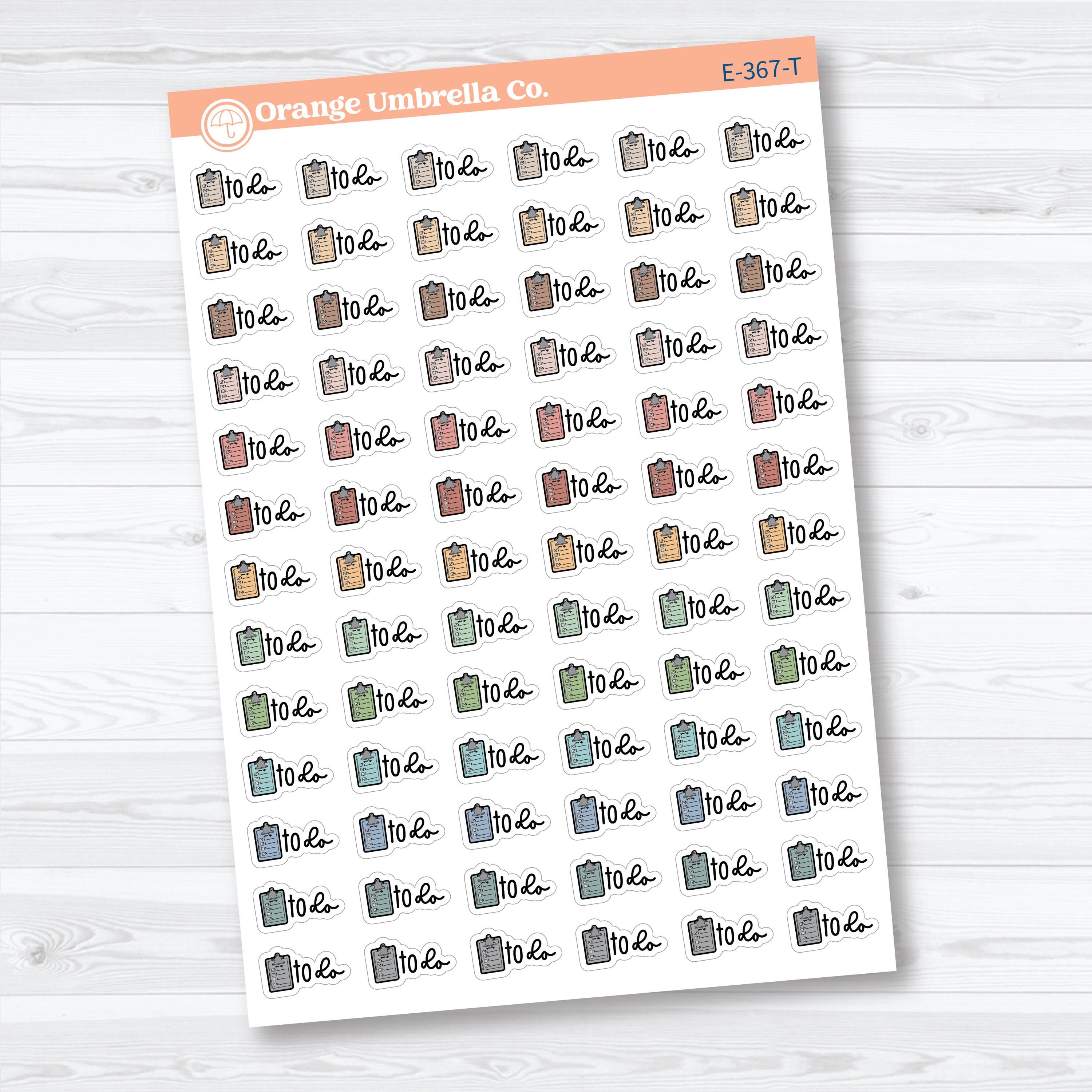 To Do Event Labels | Task Planner Stickers | E-367