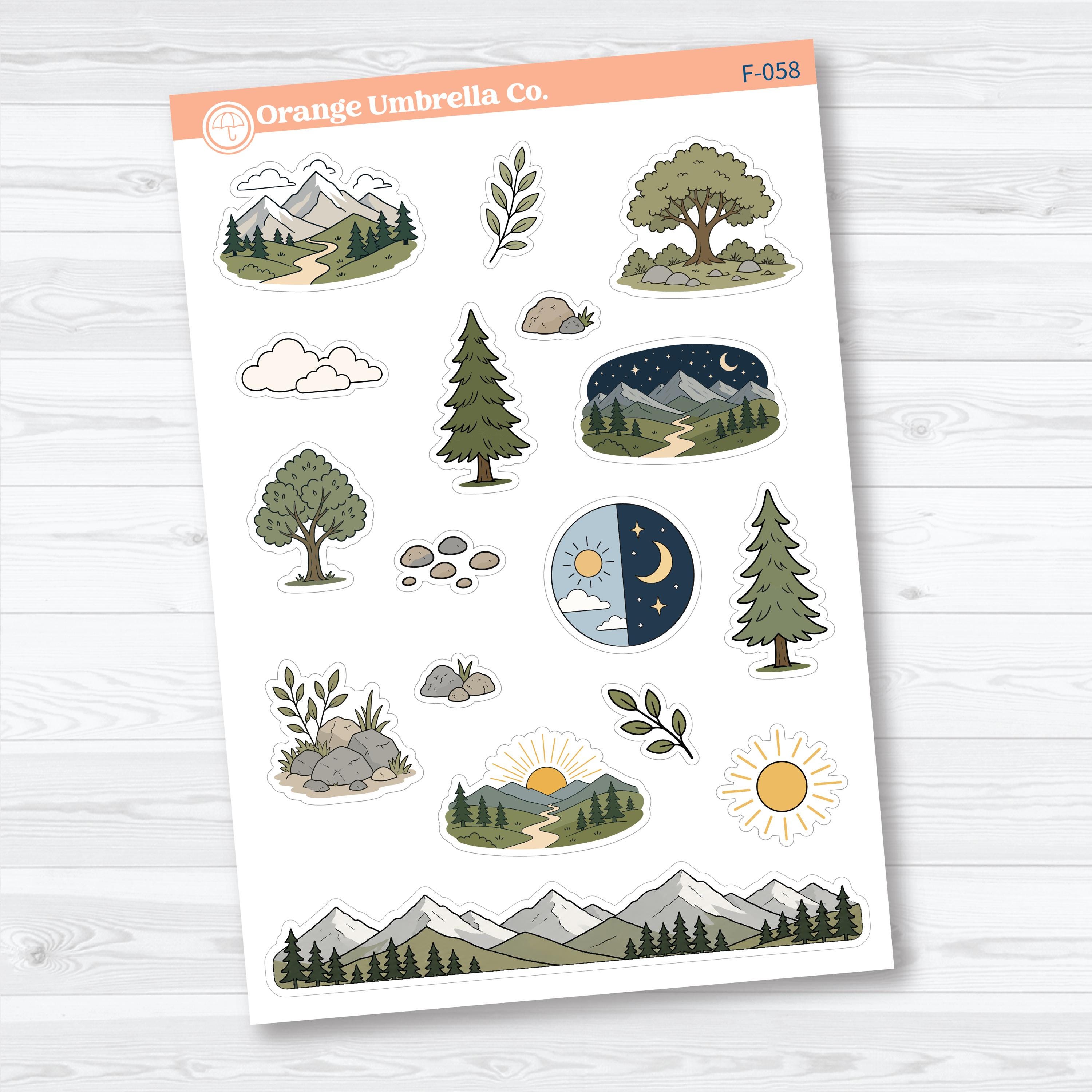 Psalm 121 Bible Journaling | Bible Study Sticker Set | F-056-058