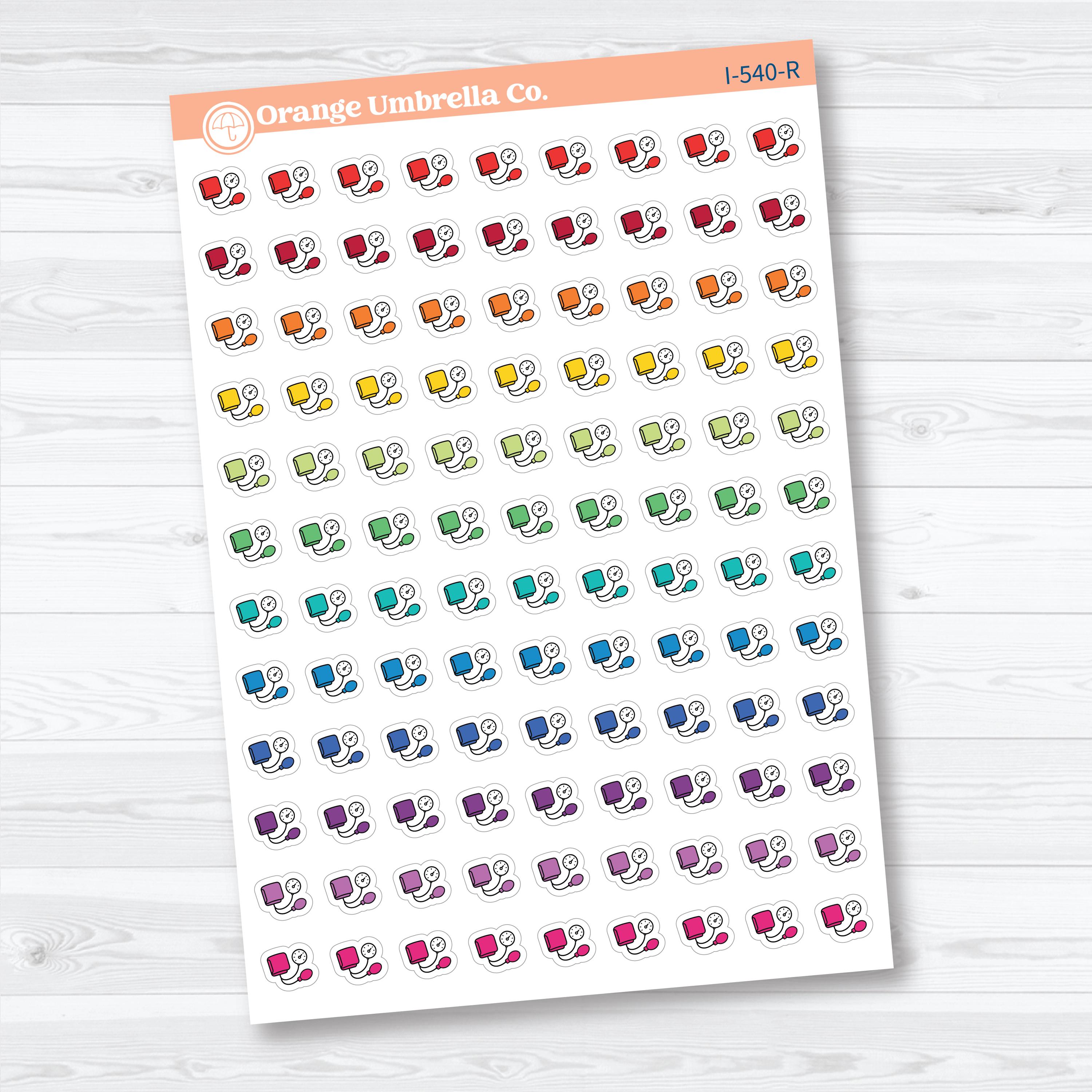 Blood Pressure Icons | Health Planner Stickers | I-540