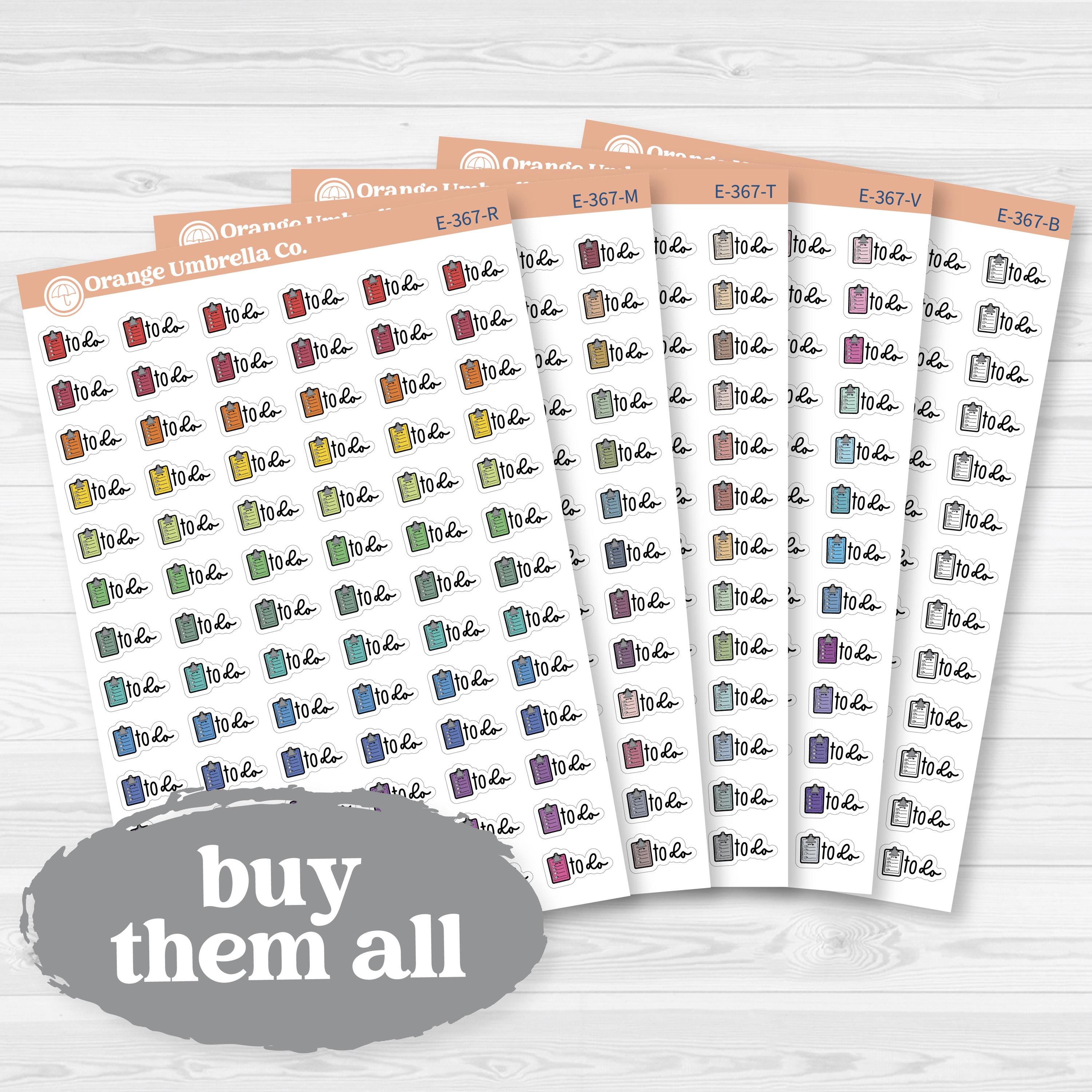 To Do Event Labels | Task Planner Stickers | E-367