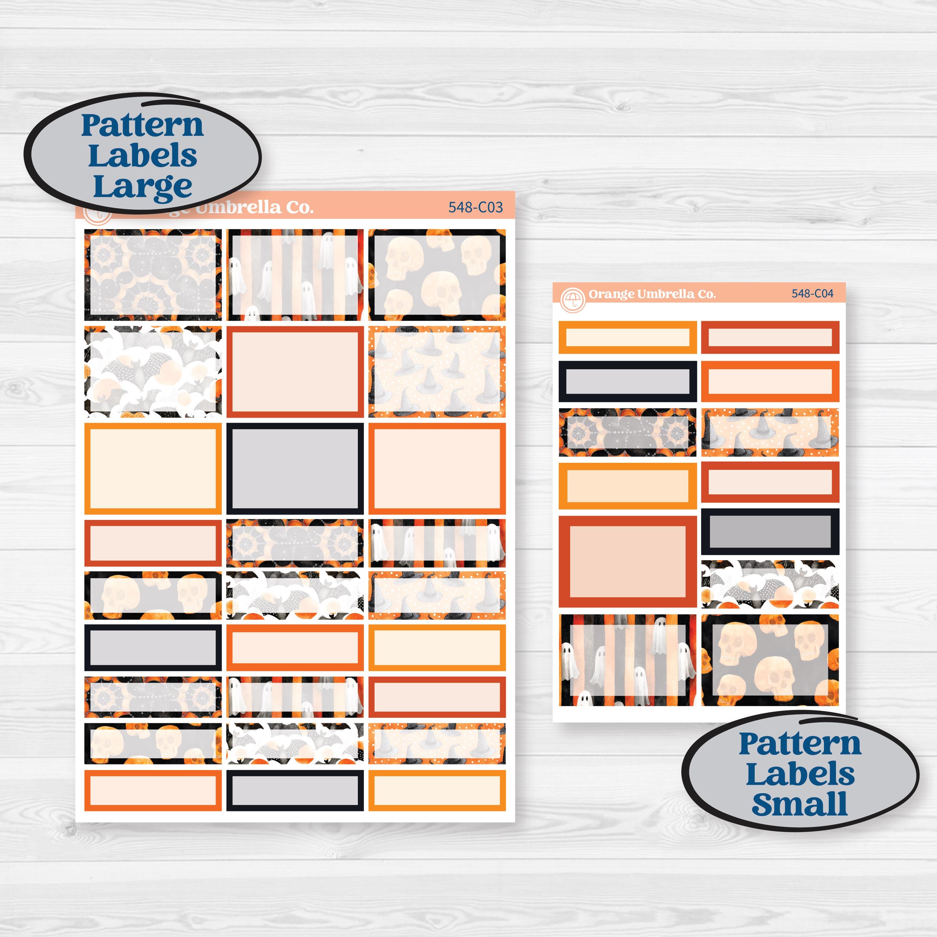 Halloween Planner Kit | Weekly Add-On Labels Planner Kit Stickers | Carnival of Curiosities | KIT-548-C