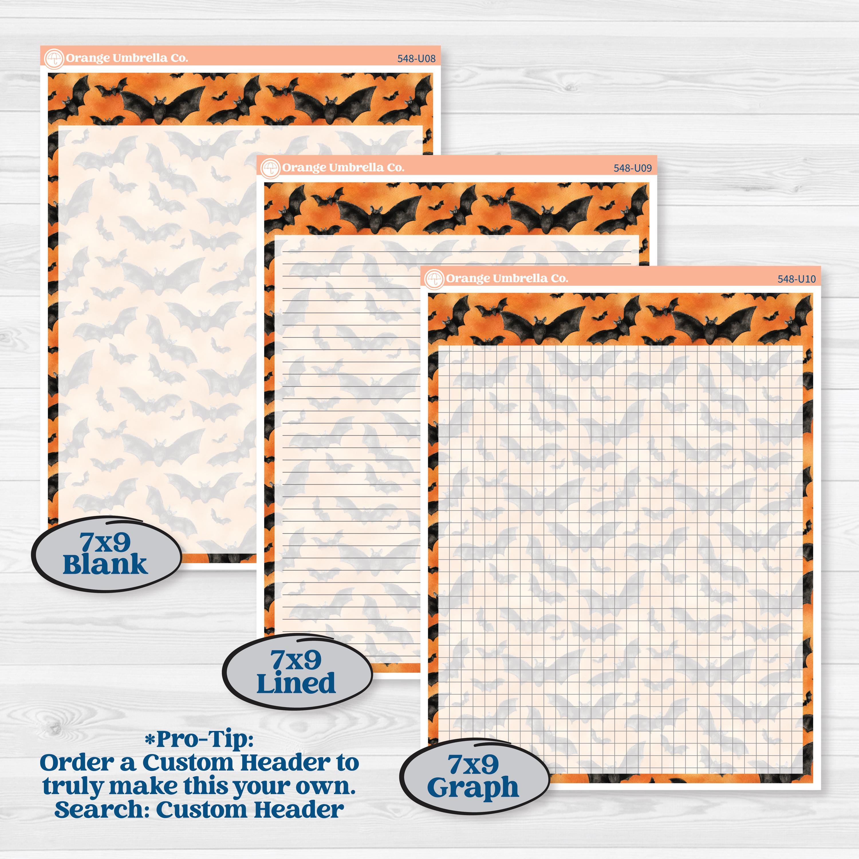 Halloween Planner Kit | A5 or 7x9 Create Your Own Monthly Dashboard Universal & Reading Log Stickers | Carnival of Curiosities | KIT-548-U