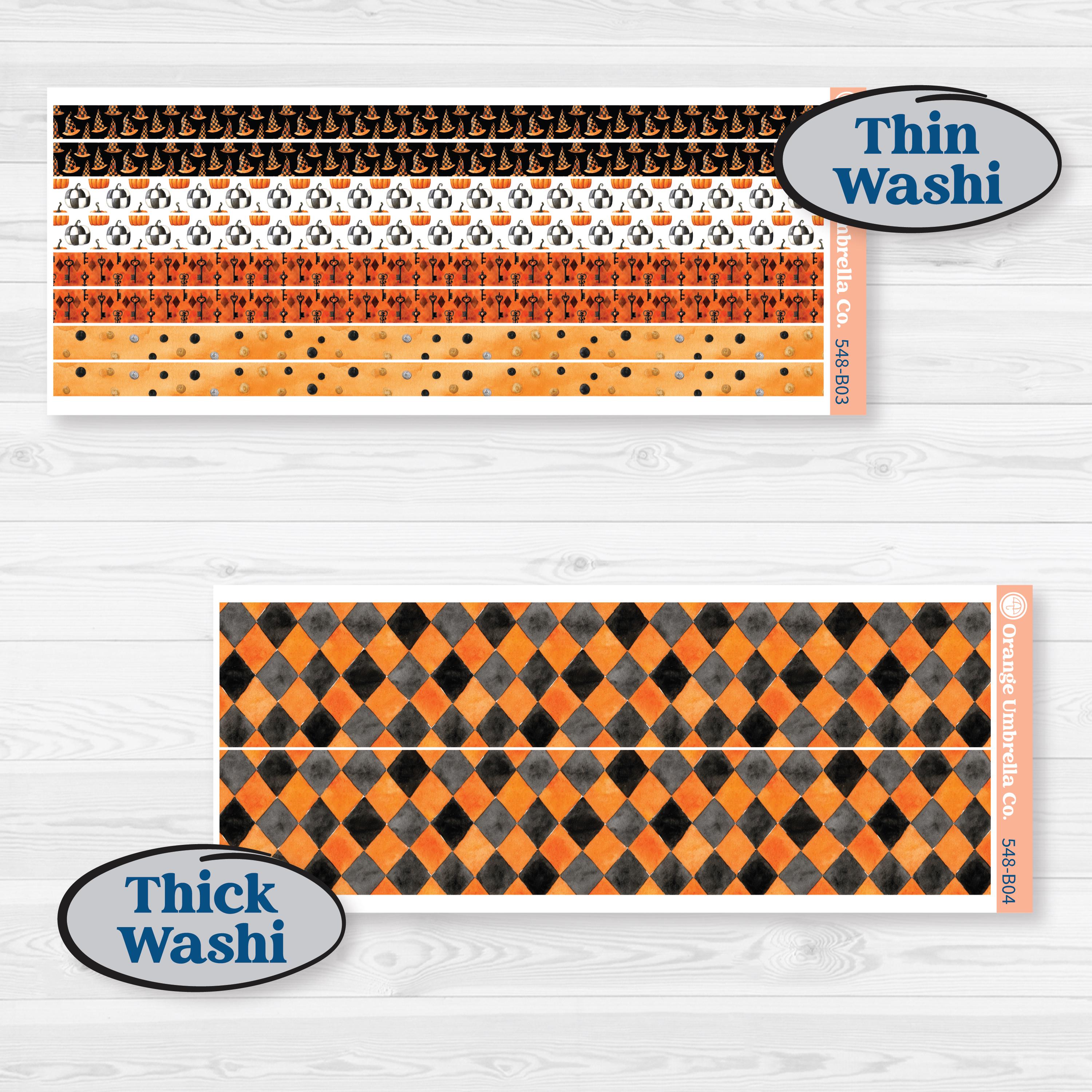Halloween Planner Kit | Weekly Add-On Planner Kit Stickers | Carnival of Curiosities | KIT-548-B