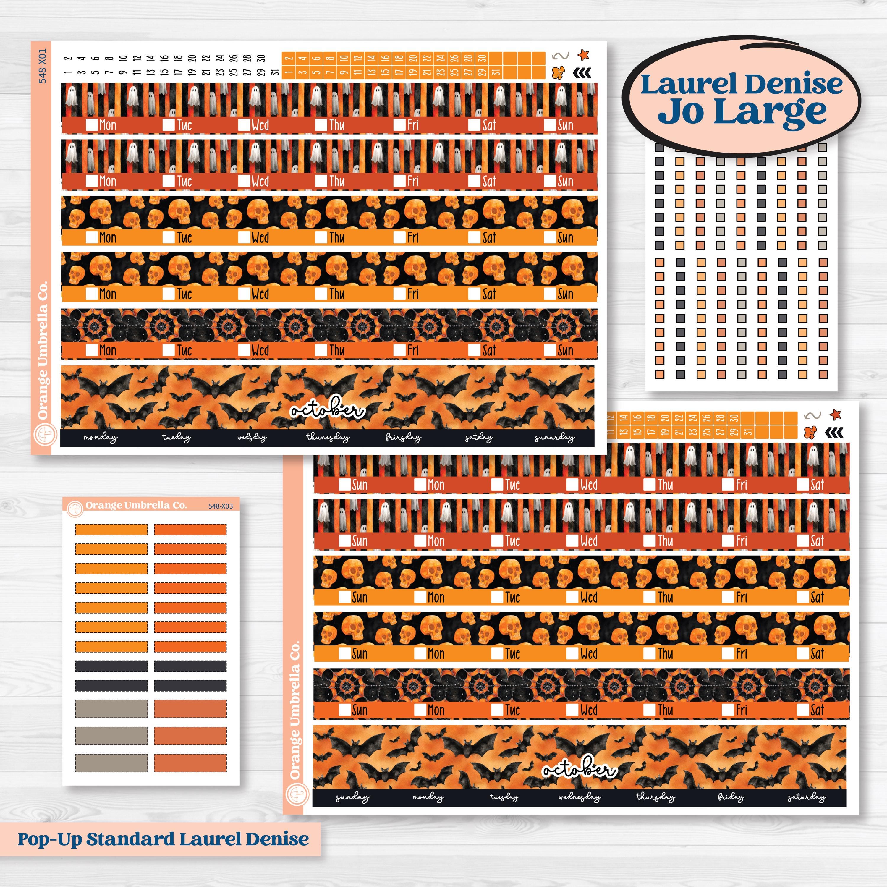 Halloween Planner Kit | Laurel Denise Jo Large Planner Kit Stickers | Carnival of Curiosities | KIT-548-X