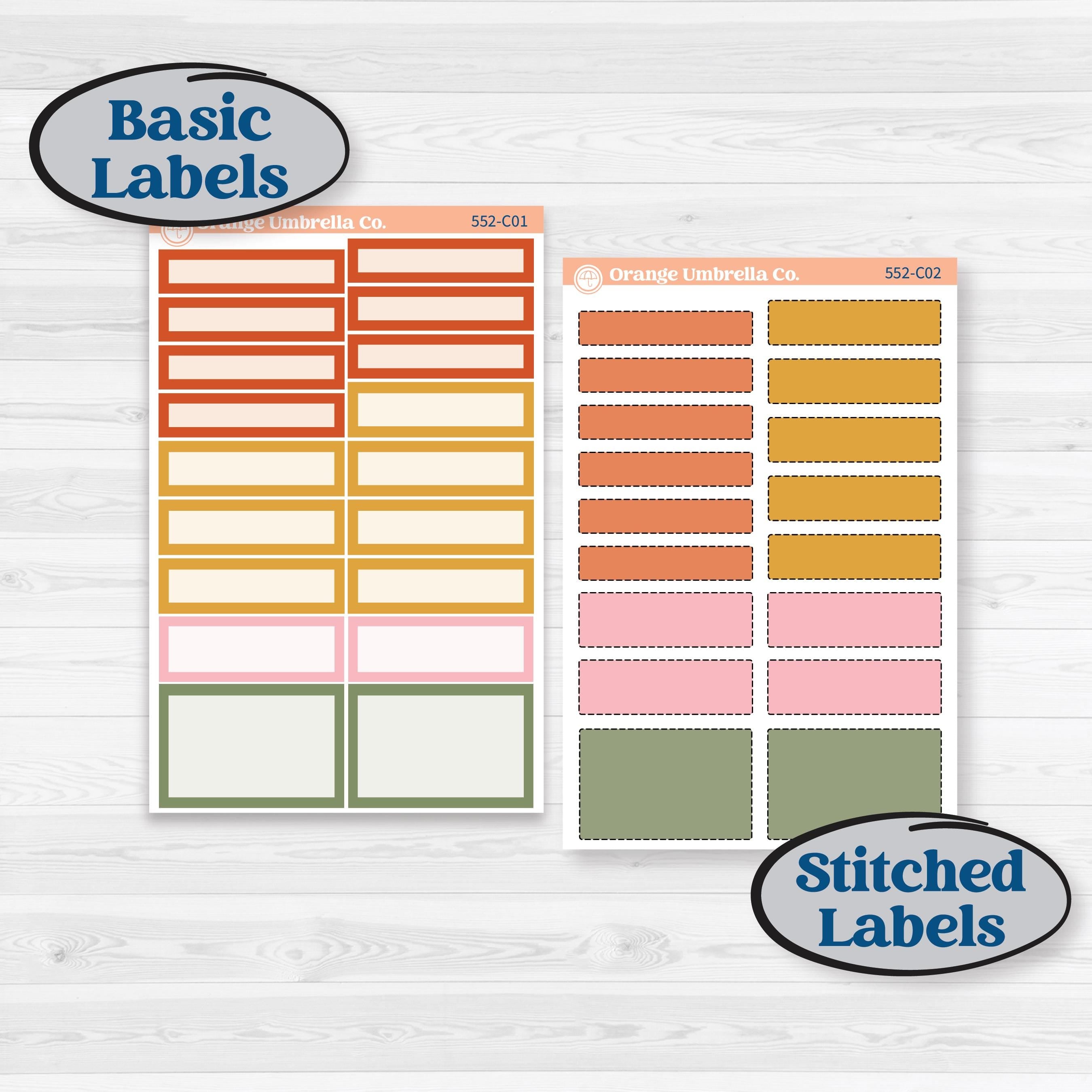 Woodland Planner Kit | Weekly Add-On Labels Planner Kit Stickers | Fox & Fern | KIT-552-C