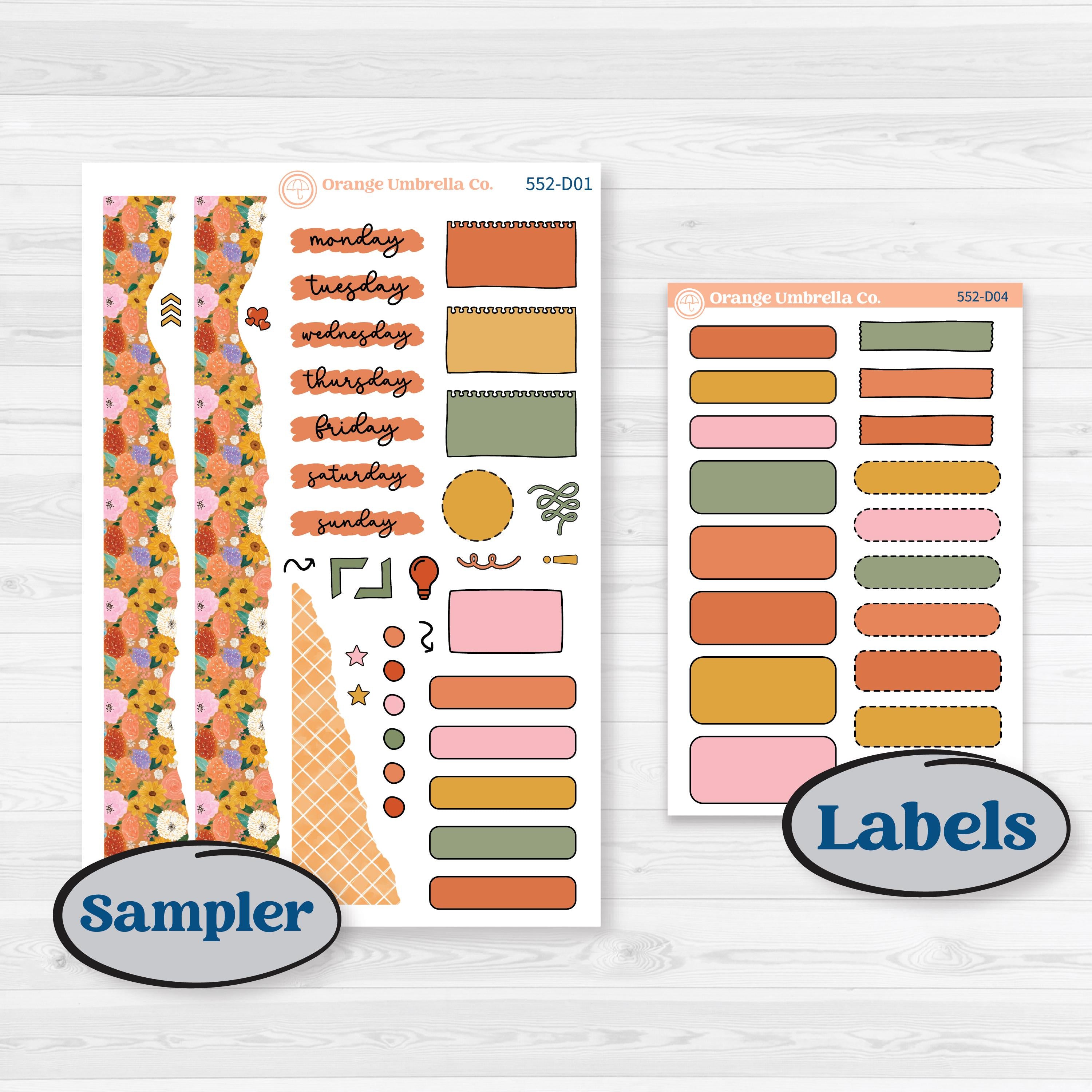 Woodland Planner Kit | Journaling or Scrapbooking Kit | Creative Junk Journal Planner Stickers | Fox & Fern | KIT-552-D
