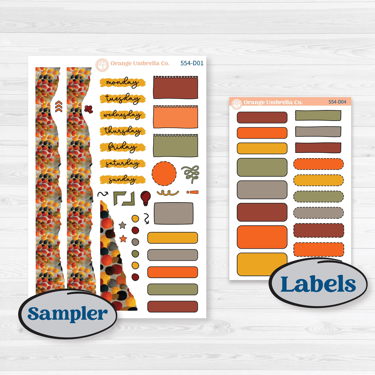 Thanksgiving Planner Kit | Journaling or Scrapbooking Kit | Creative Junk Journal Planner Stickers | Gather In Gratitude | KIT-554-D