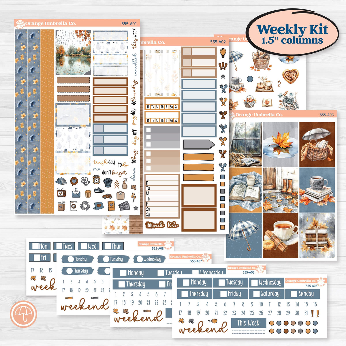 Reading Planner Kit | Weekly Sticker Kit for Vertical Planners like Erin Condren | Reading Weather | KIT-555-A
