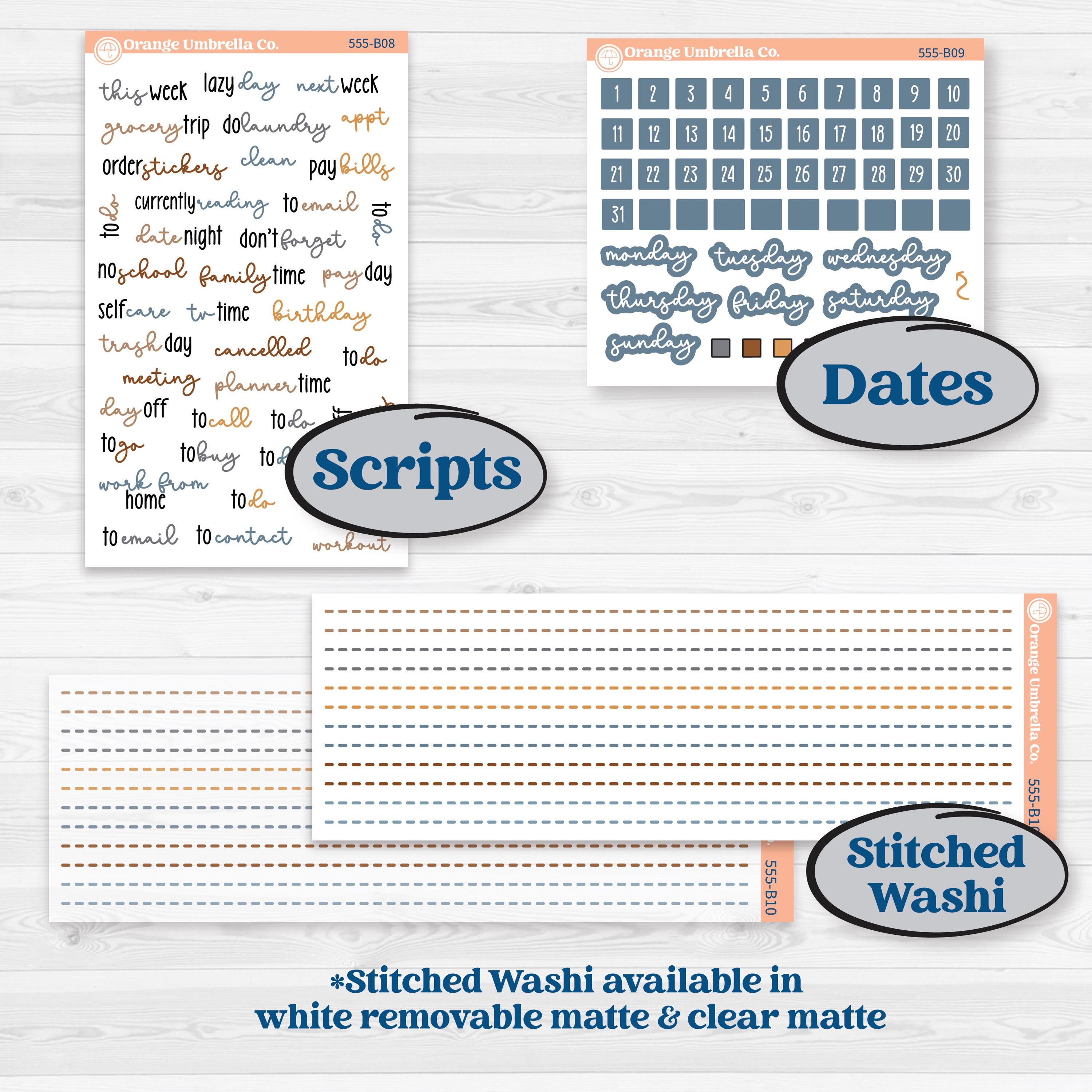 Reading Planner Kit | Weekly Add-On Planner Kit Stickers | Reading Weather | KIT-555-B