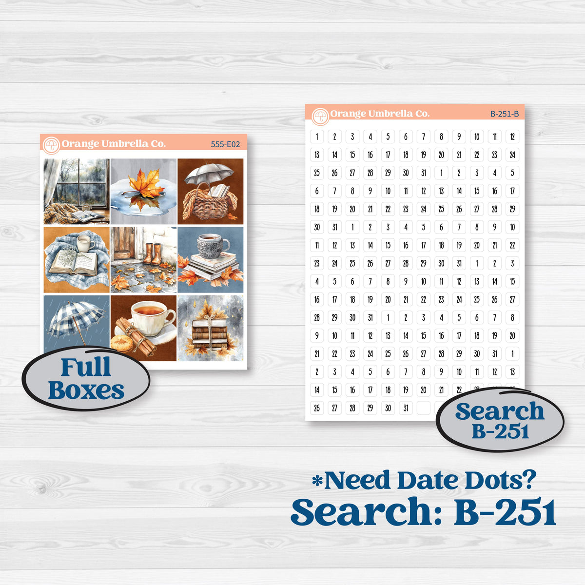 Reading Planner Kit | Hobonichi Cousin Weekly & Daily Planner Kit Stickers | Reading Weather | KIT-555-E