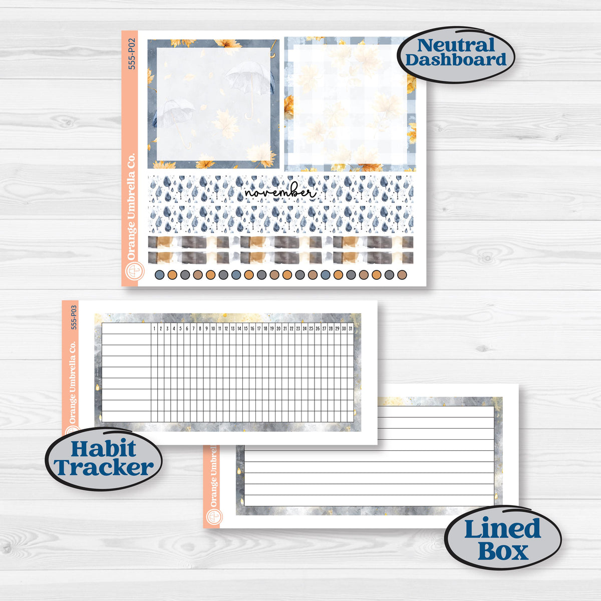 Reading Planner Kit | A5 Plum Monthly & Dashboard Planner Kit Stickers | Reading Weather | KIT-555-P