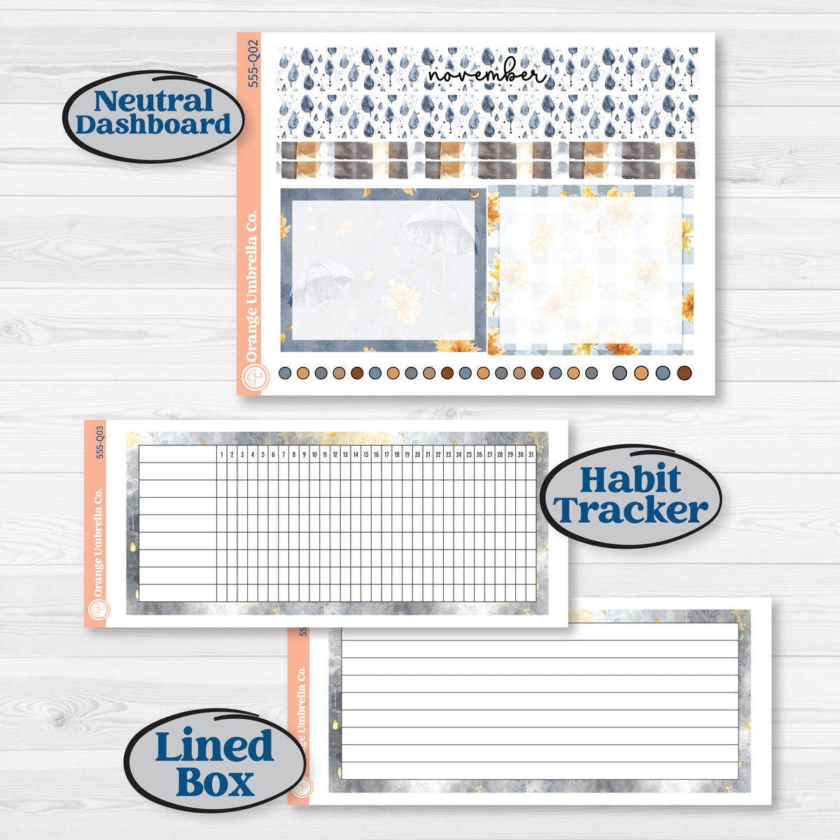 Reading Planner Kit | 7x9 Plum Monthly & Dashboard Planner Kit Stickers | Reading Weather | KIT-555-Q