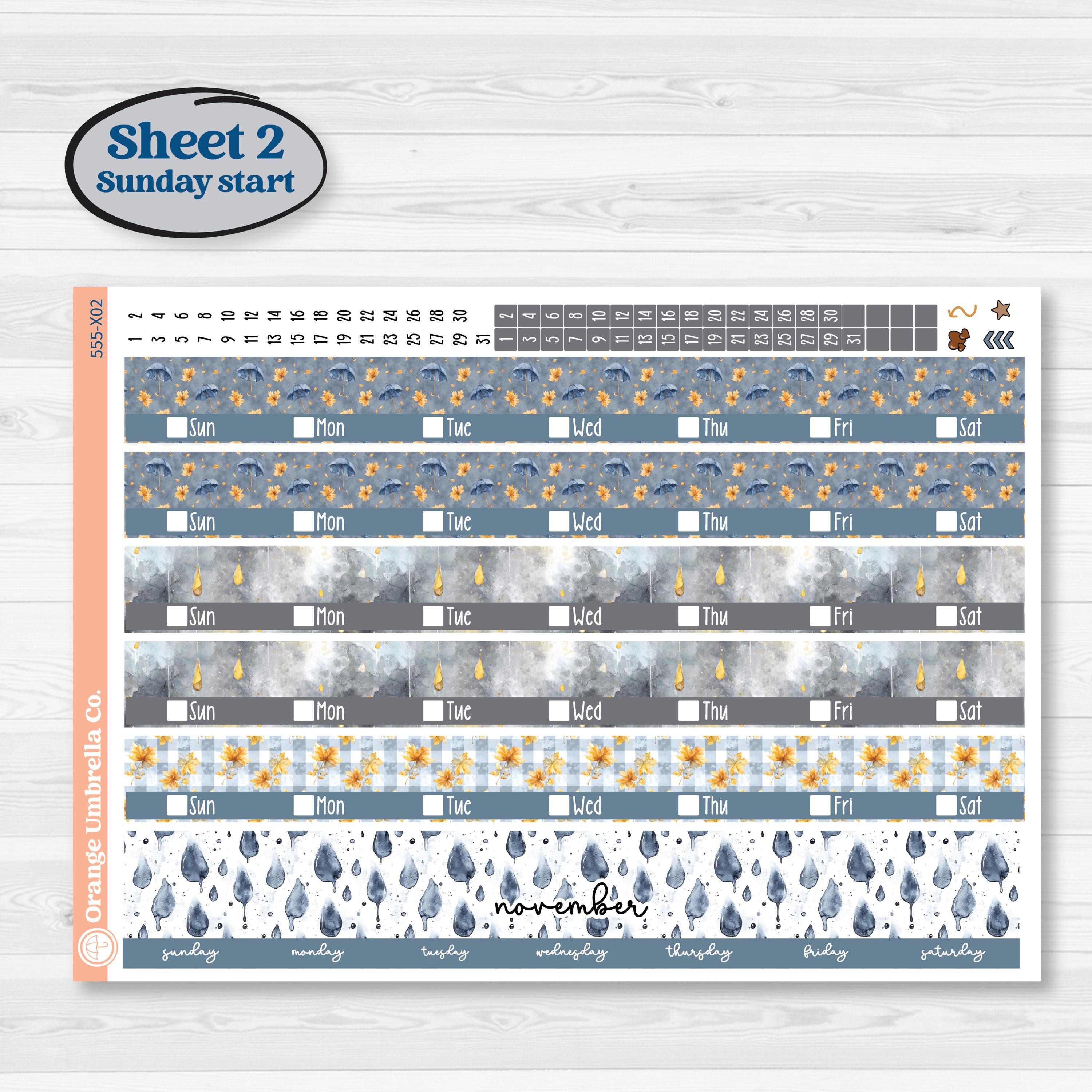 Reading Planner Kit | Laurel Denise Jo Large Planner Kit Stickers | Reading Weather | KIT-555-X