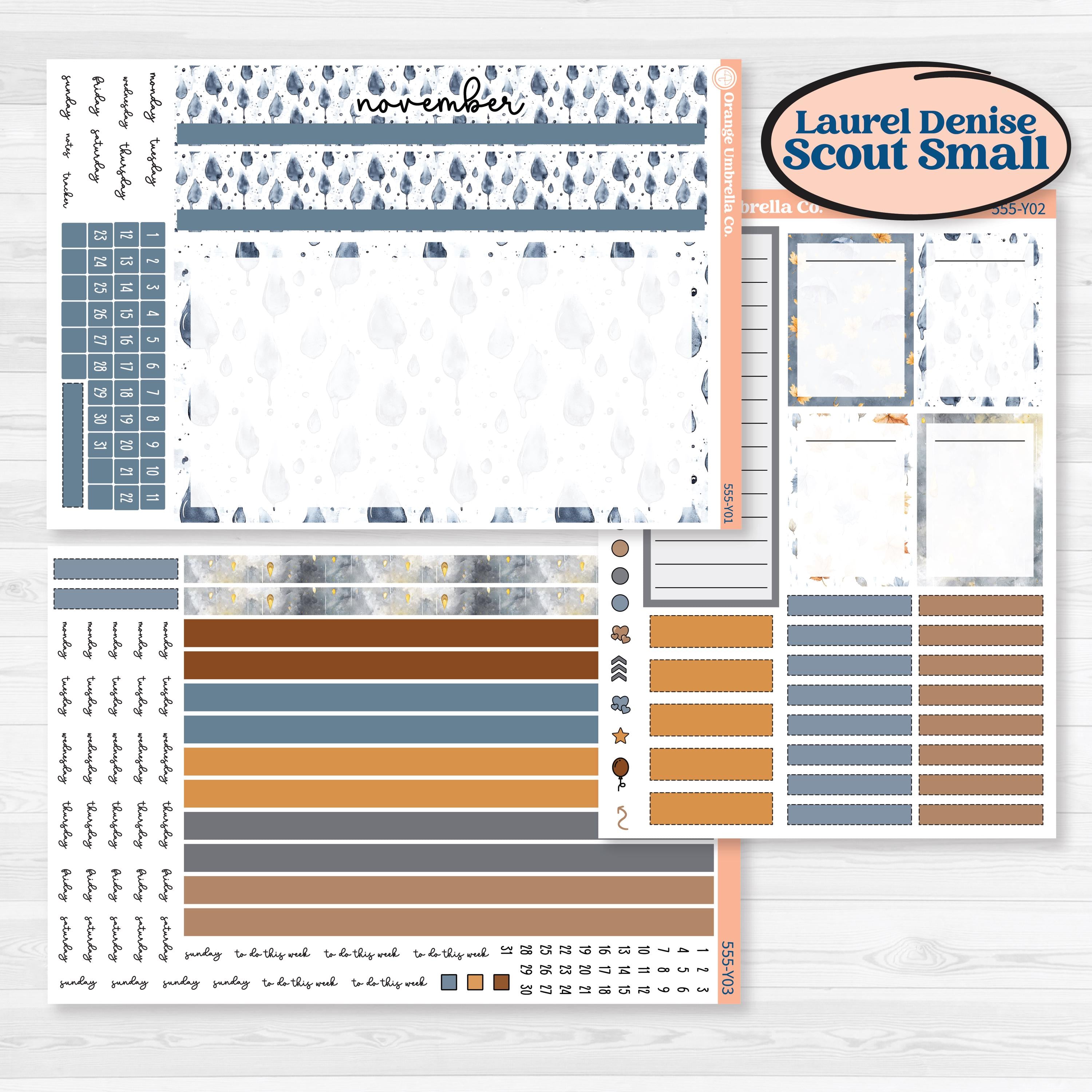 Reading Planner Kit | Laurel Denise Scout Small Planner Kit Stickers | Reading Weather | KIT-555-Y