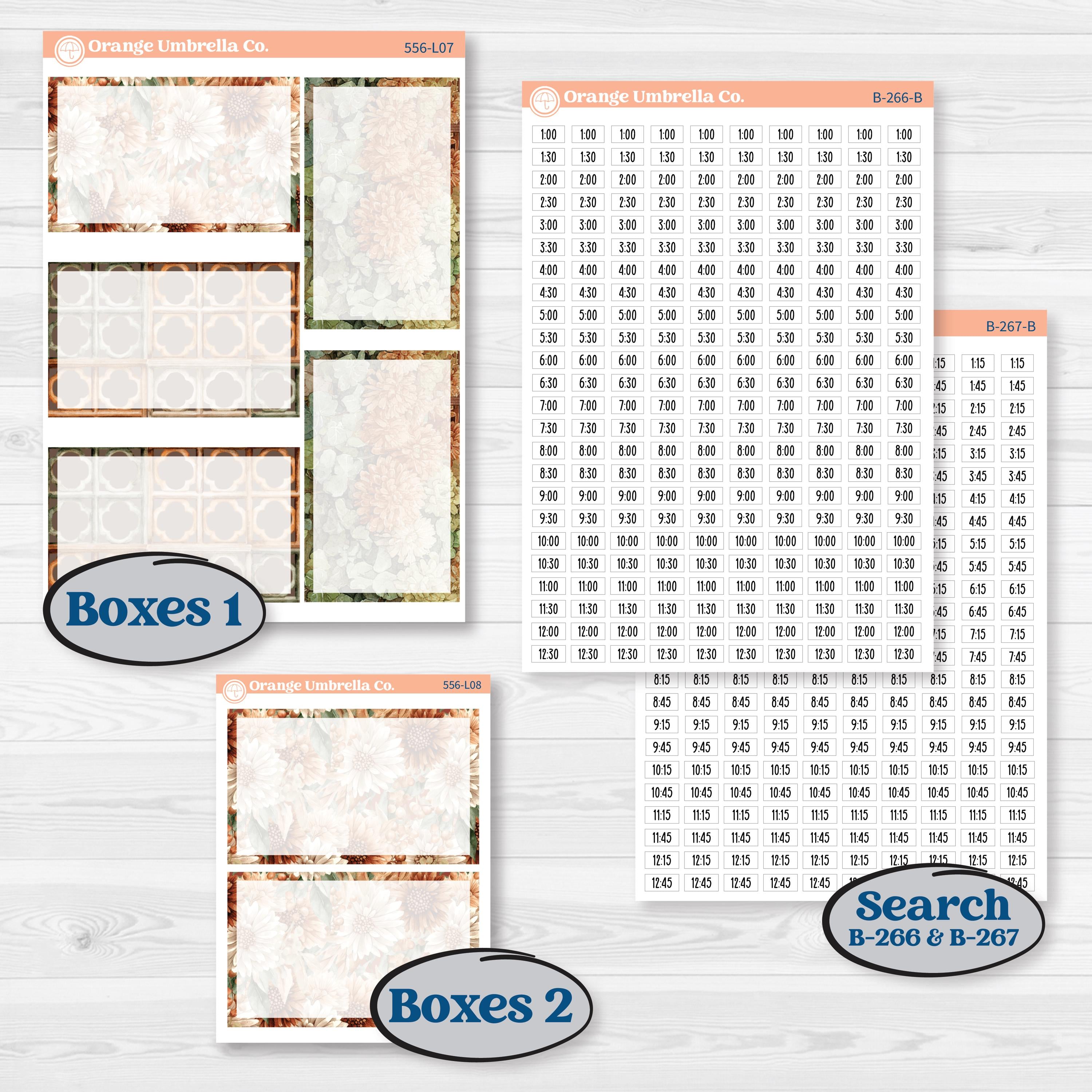 Woodland Animal Kit | 7x9 Plum Daily Planner Kit Stickers | Woodland Zoo | KIT-556-L