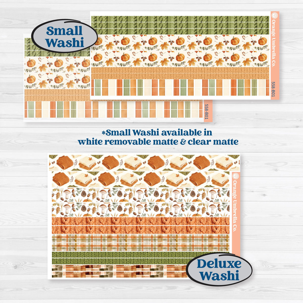 Autumn Sweater Weather Kit | Weekly Add-On Planner Kit Stickers | Soft Sweaters | KIT-558-B
