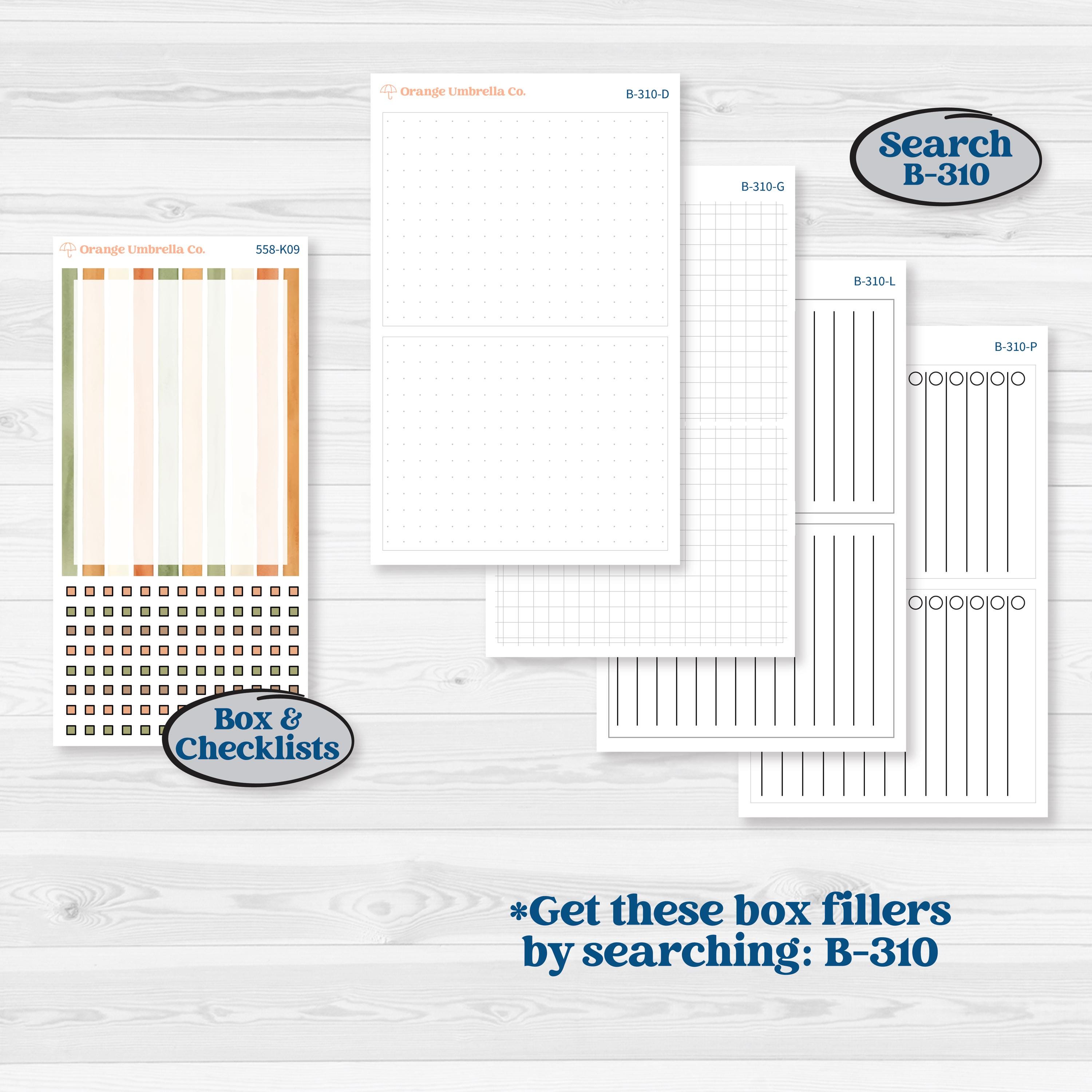 Autumn Sweater Weather Kit | 7x9 Erin Condren Daily Duo Planner Kit Stickers | Soft Sweaters | KIT-558-K