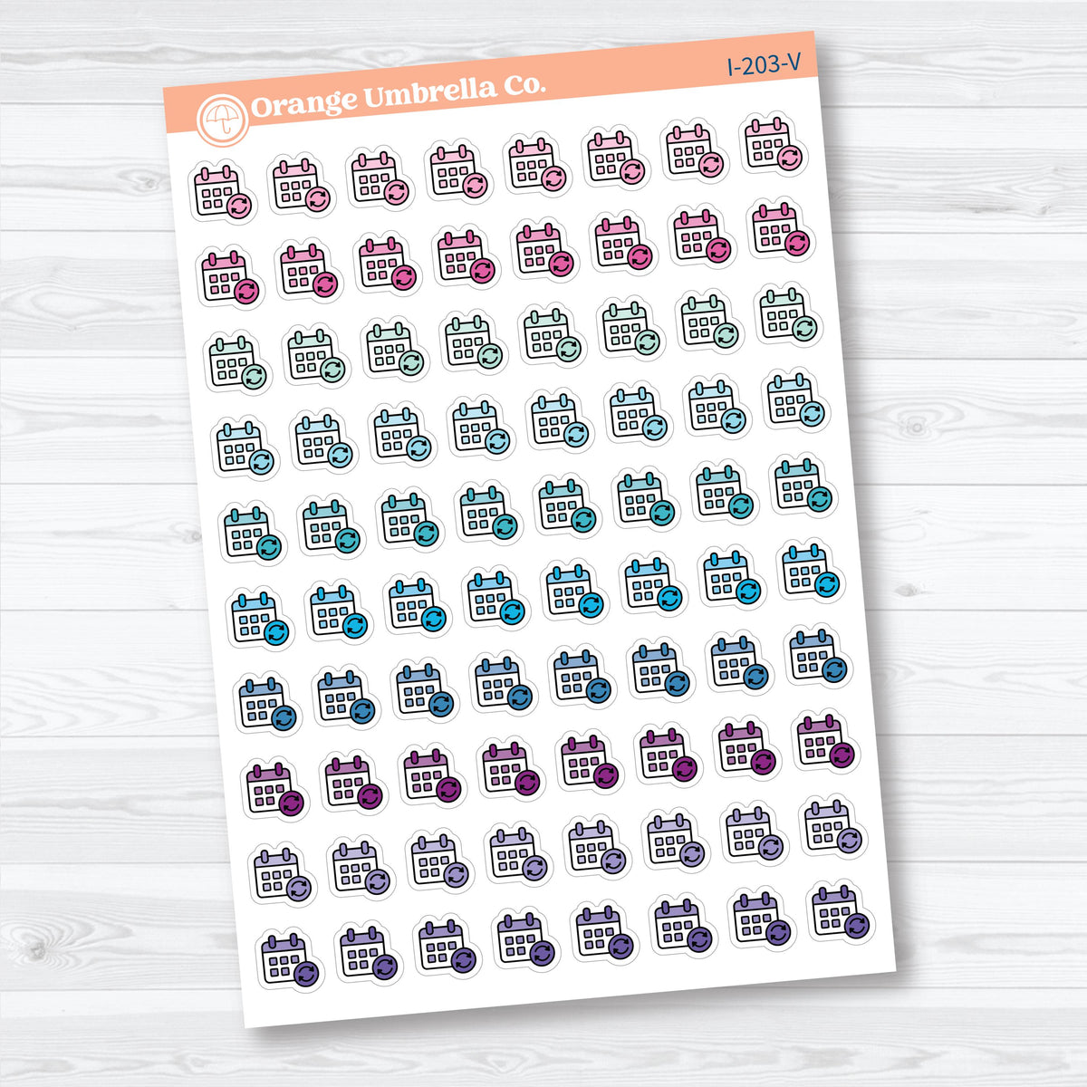 Subscription & Renewal Budget Icons | Finance Planner Stickers | I-203