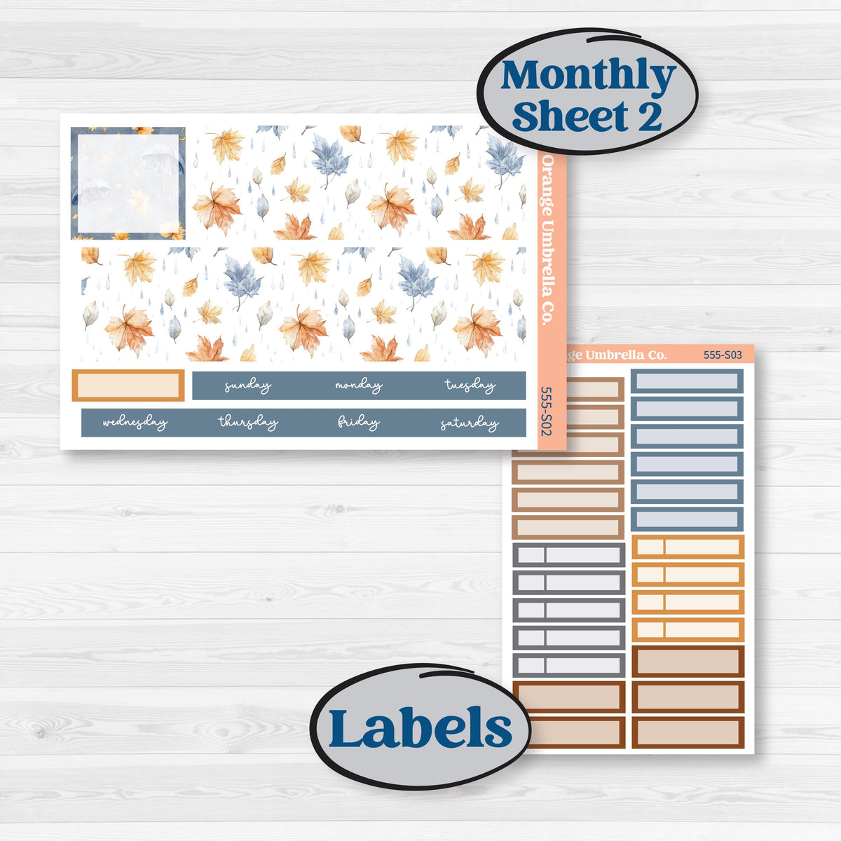Reading Planner Kit | Hobonichi Cousin Monthly Planner Kit Stickers | Reading Weather | KIT-555-S