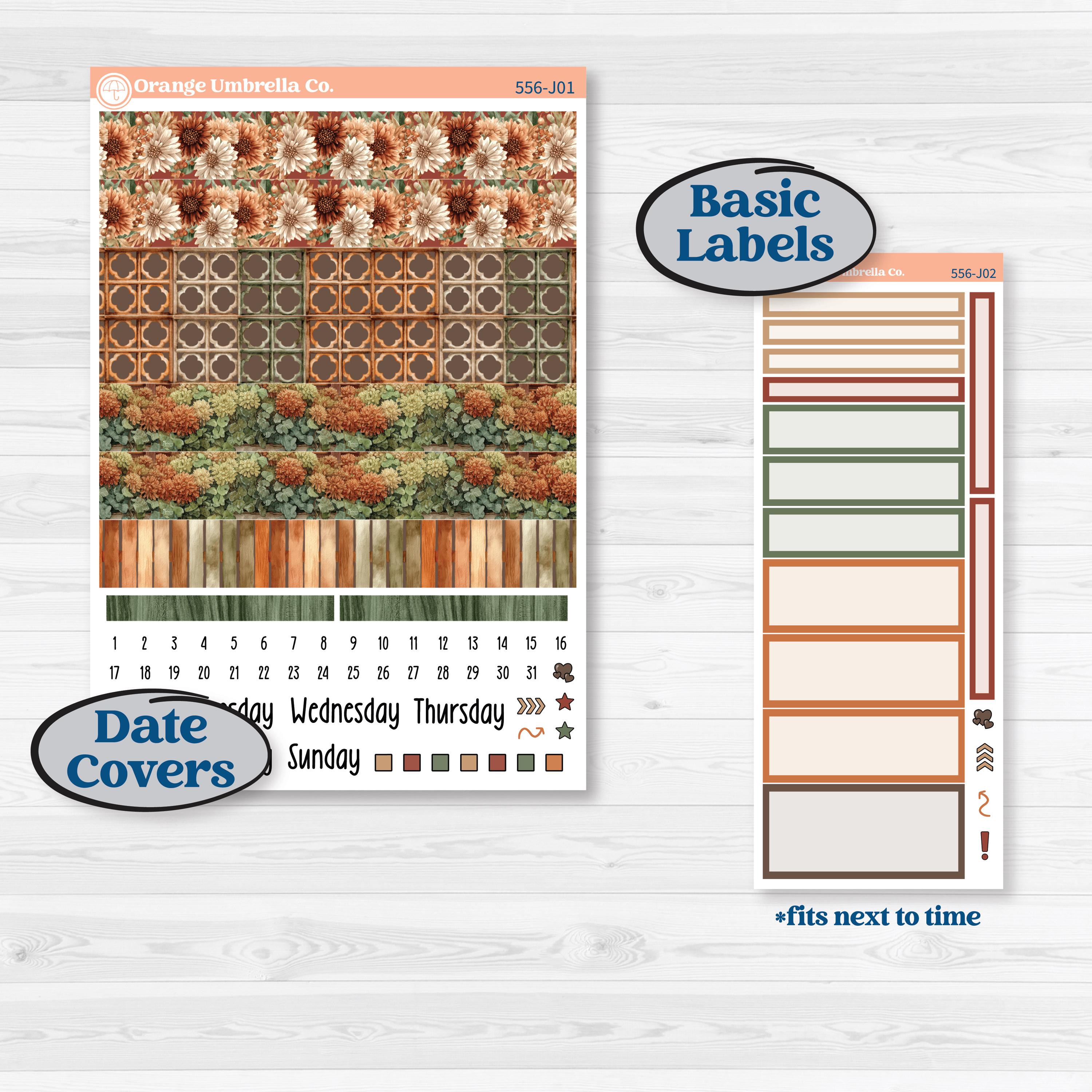 Woodland Animal Kit | A5 Daily Duo Planner Kit Stickers | Woodland Zoo | KIT-556-J