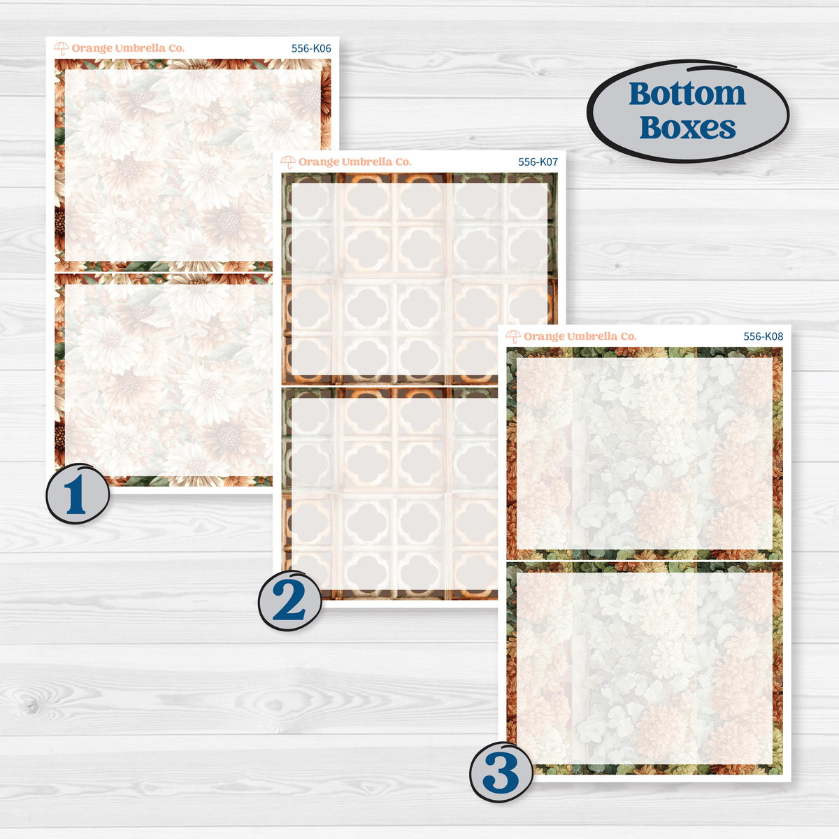 Woodland Animal Kit | 7x9 Erin Condren Daily Duo Planner Kit Stickers | Woodland Zoo | KIT-556-K