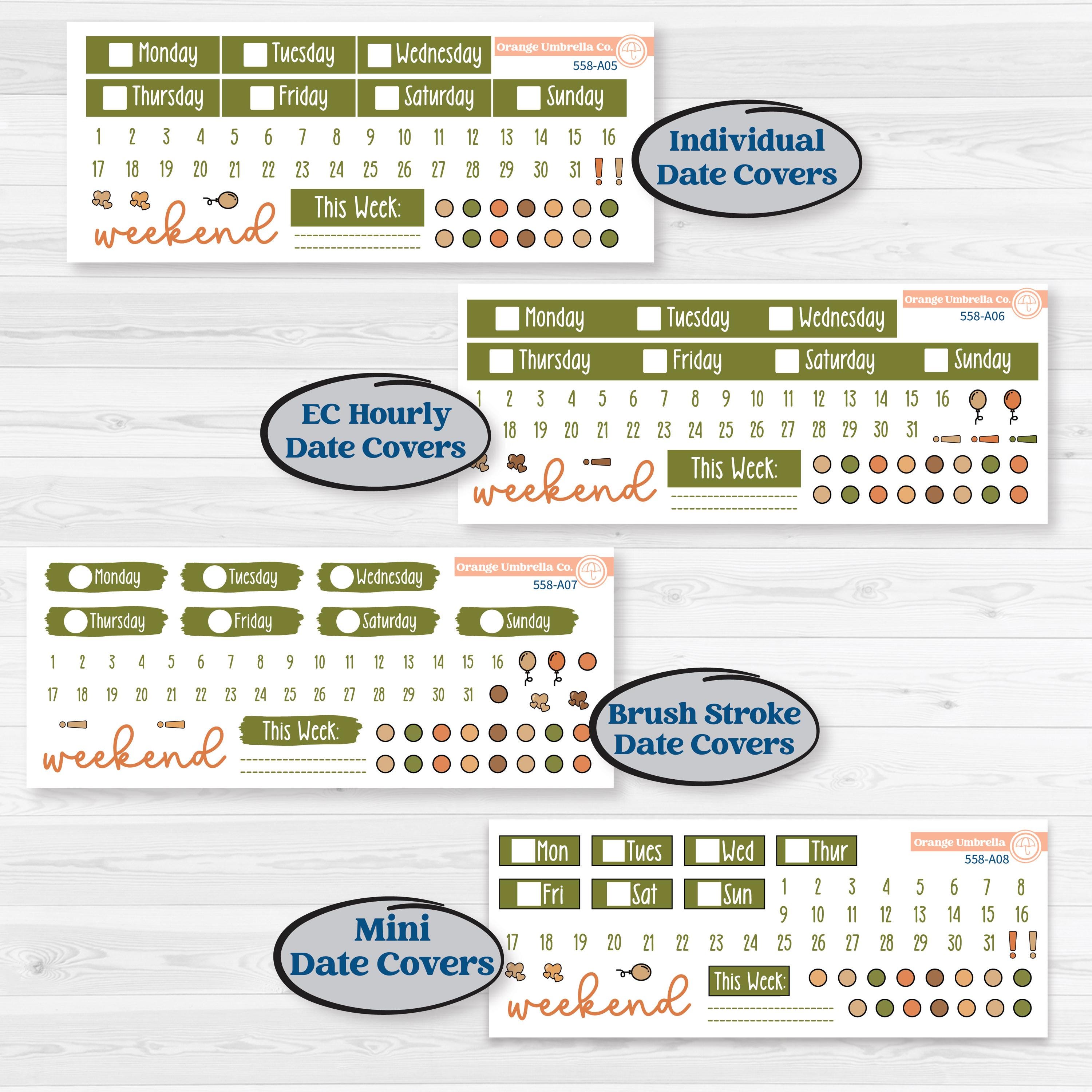 Autumn Sweater Weather Kit | Weekly Sticker Kit for Vertical Planners like Erin Condren | Soft Sweaters | KIT-558-A