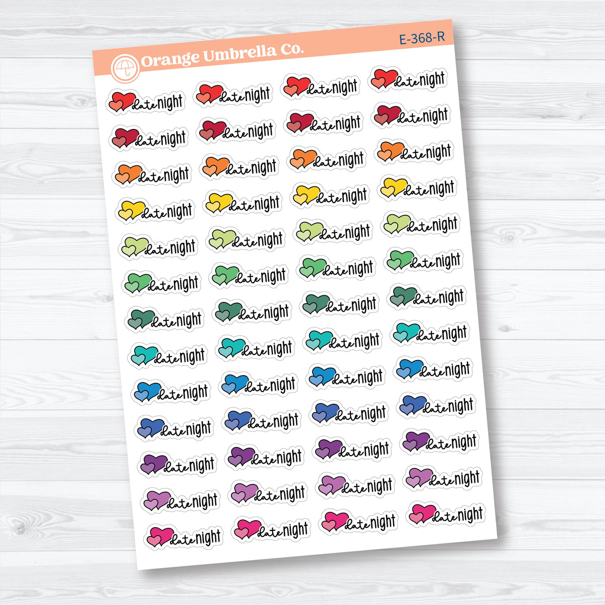Date Night Scripts | Event Planner Stickers | E-368