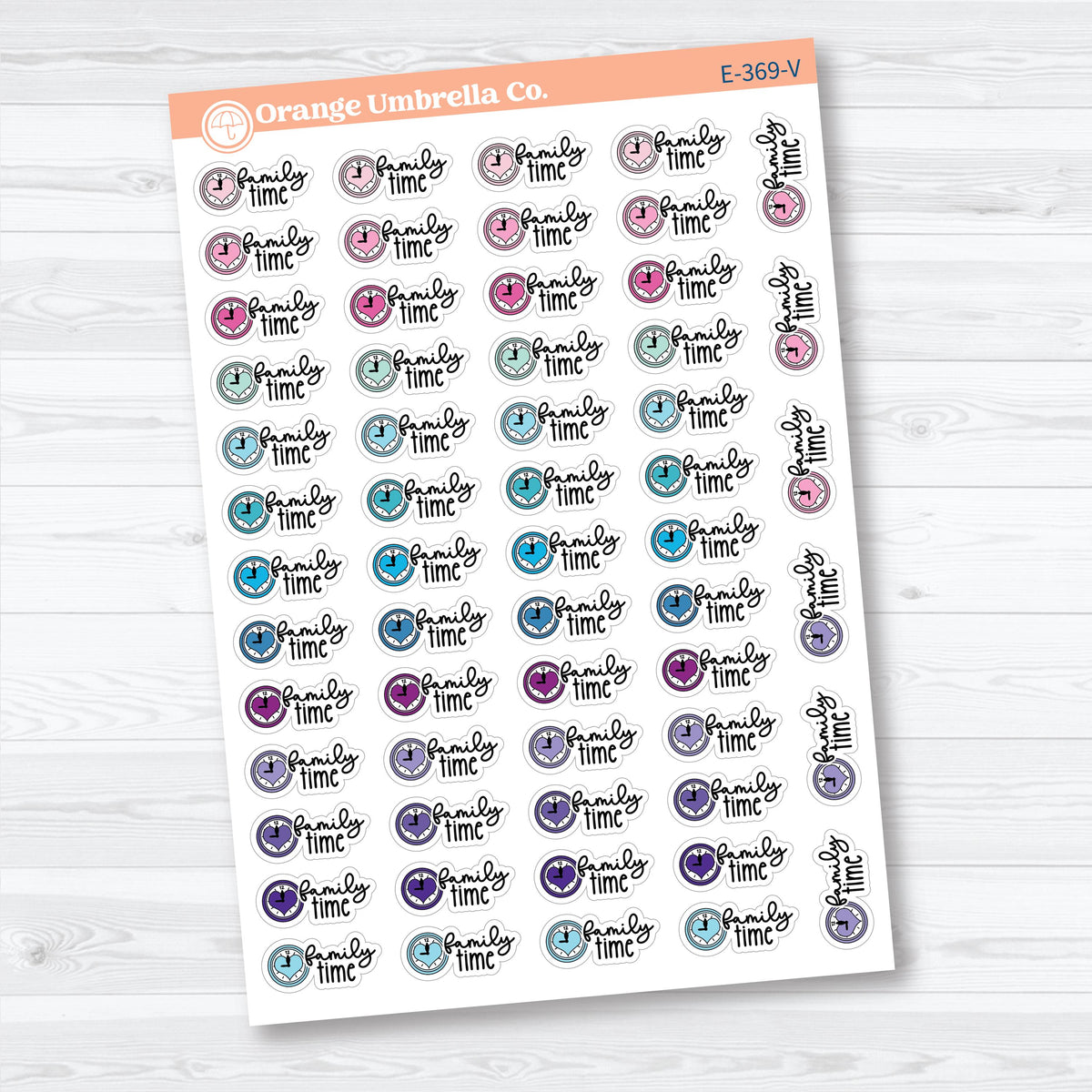 Family Night Scripts | Event Planner Stickers | E-369