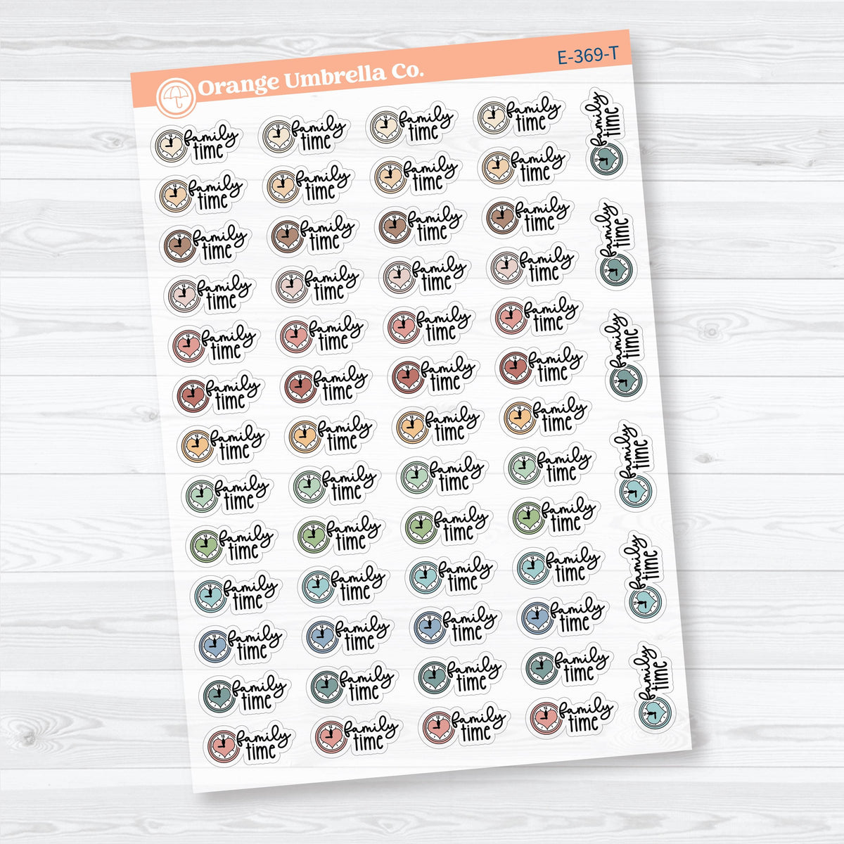 Family Night Scripts | Clear Matte Event Planner Stickers | E-369-CM