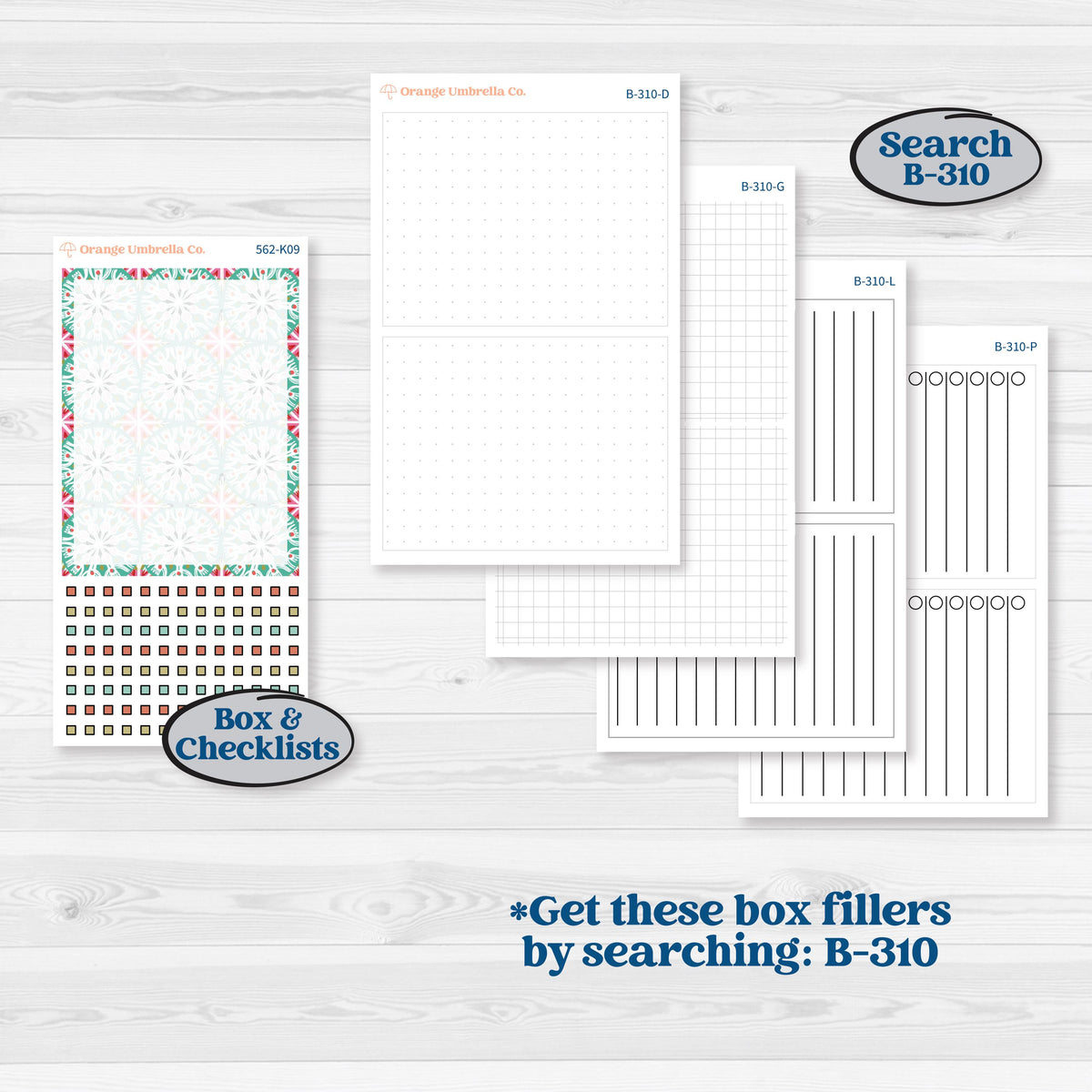 Retro Christmas Planner Kit | 7x9 Erin Condren Daily Duo Planner Kit Stickers | All Is Bright | KIT-562-K