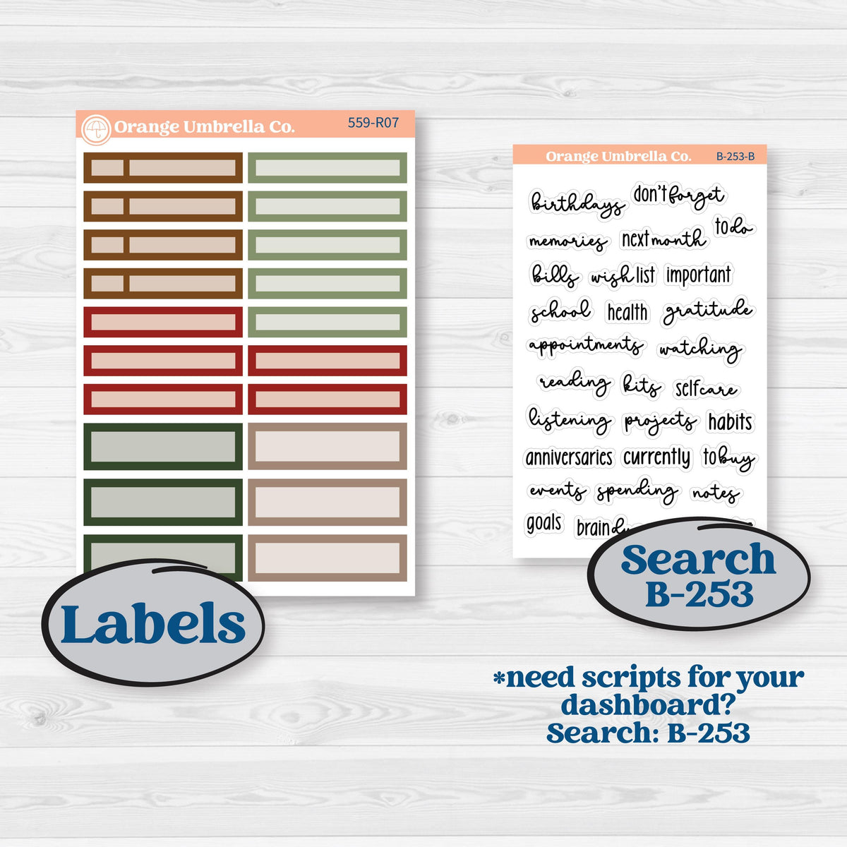 Vintage Christmas Planner Kit | 8.5x11 Plum Monthly & Dashboard Planner Kit Stickers | Christmas Village | KIT-559-R