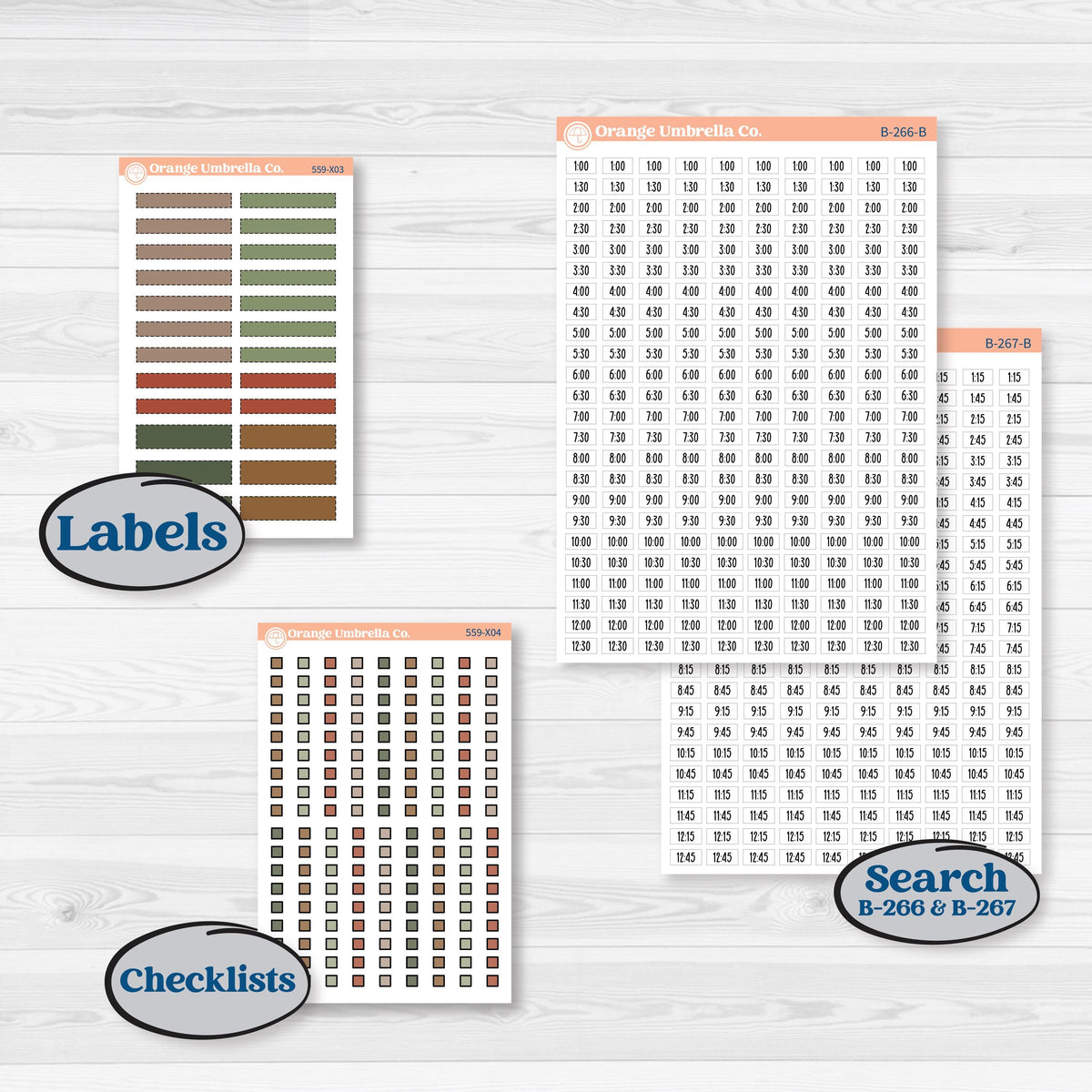 Vintage Christmas Planner Kit | Laurel Denise Jo Large Planner Kit Stickers | Christmas Village | KIT-559-X