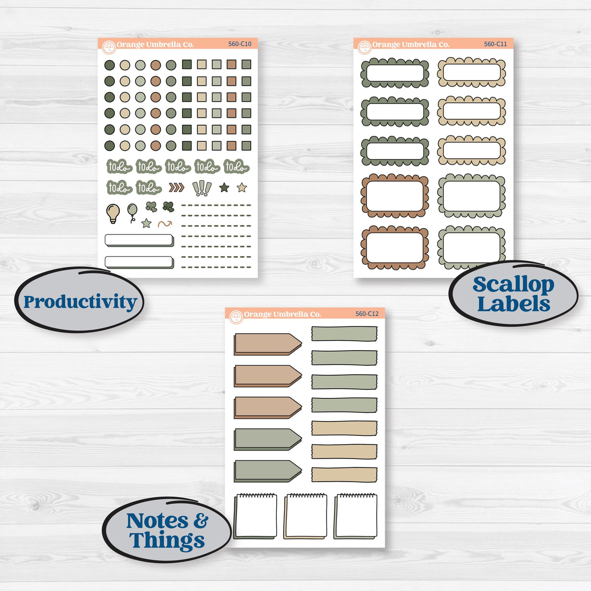 Cozy Winter Planner Kit | Weekly Add-On Labels Planner Kit Stickers | Snowdrift | KIT-560-C