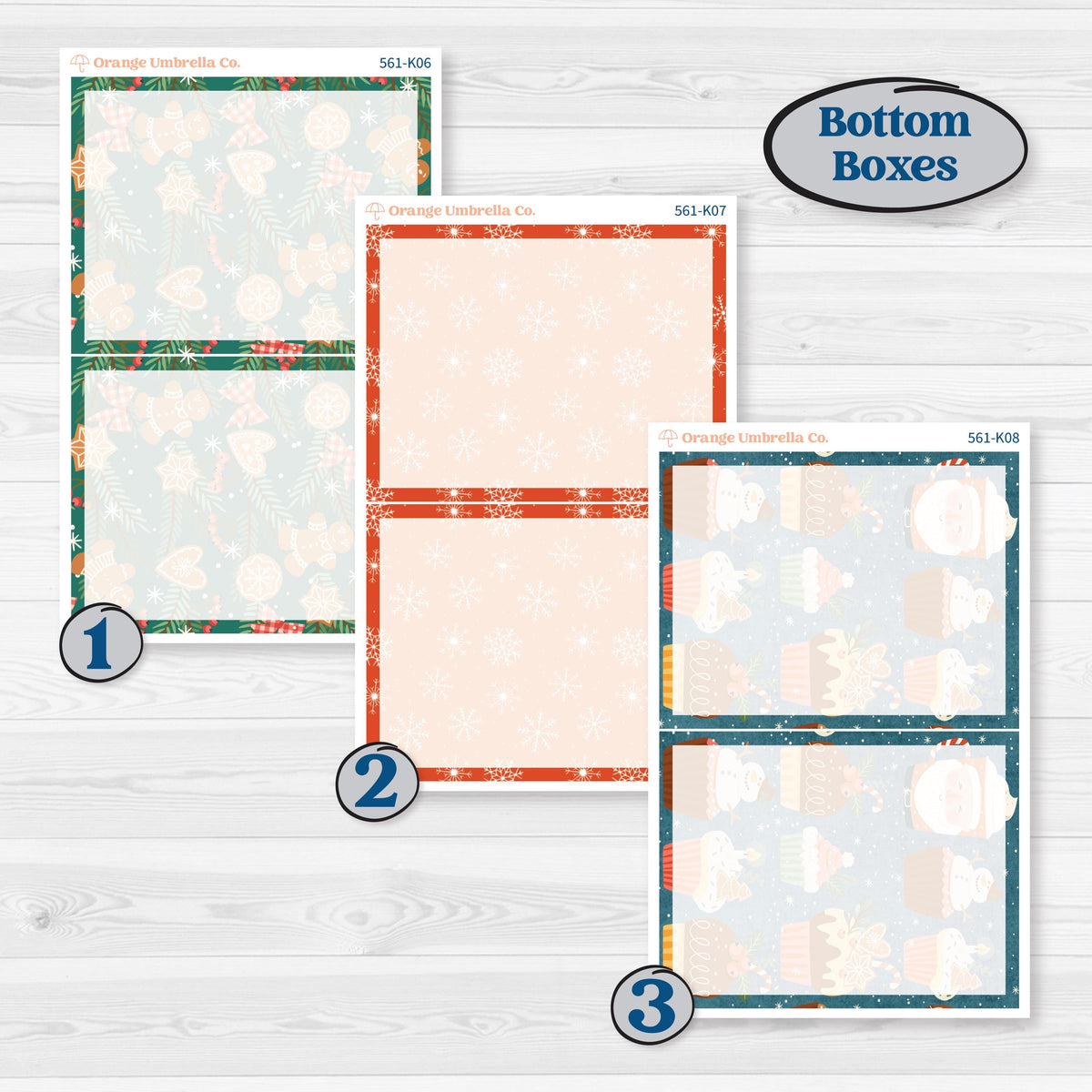 Colorful Christmas Planner Kit | 7x9 Erin Condren Daily Duo Planner Kit Stickers | Holiday Magic | KIT-561-K