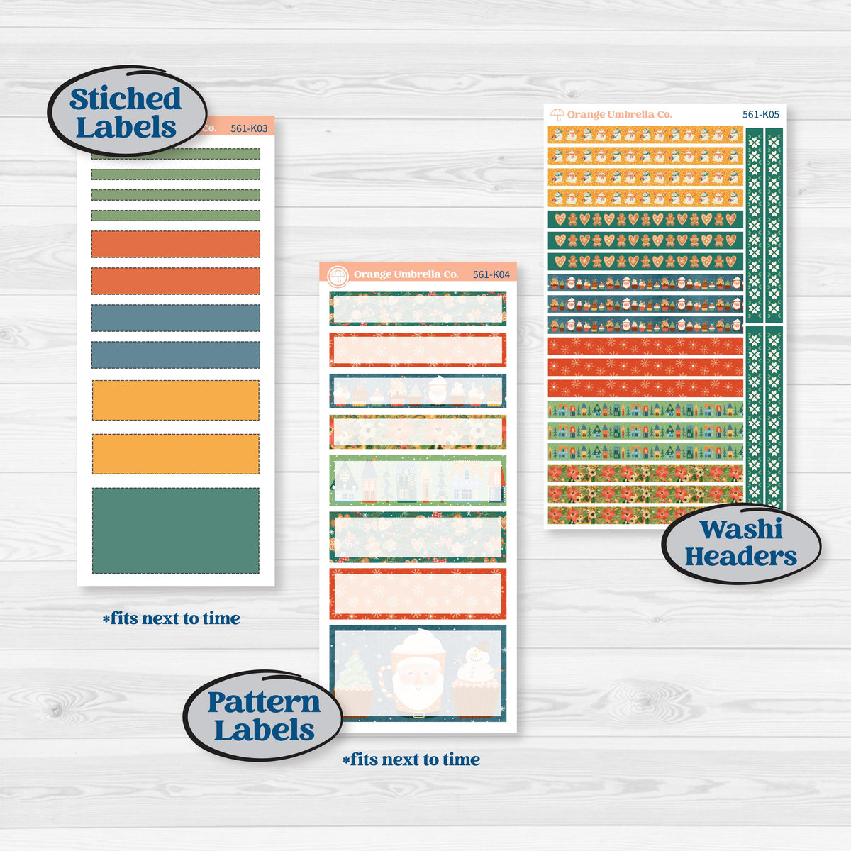 Colorful Christmas Planner Kit | 7x9 Erin Condren Daily Duo Planner Kit Stickers | Holiday Magic | KIT-561-K