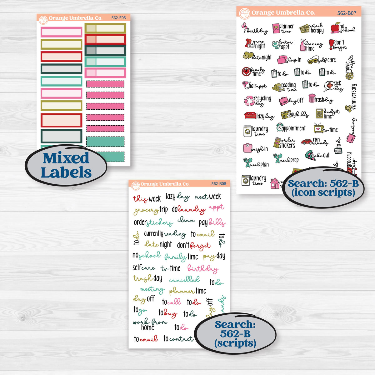 Retro Christmas Planner Kit | Hobonichi Cousin Weekly & Daily Planner Kit Stickers | All Is Bright | KIT-562-E