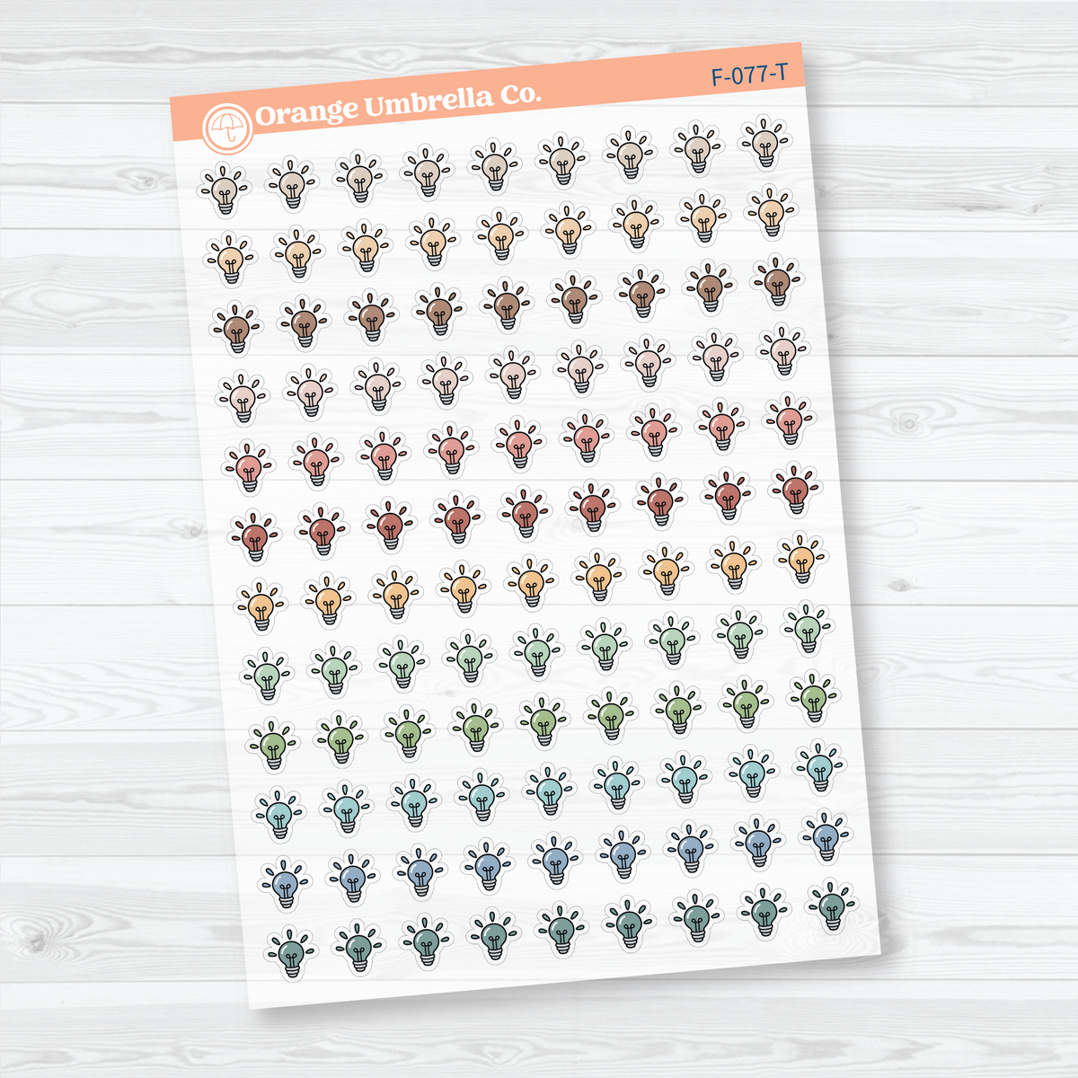 light bulb faith bible study planner sticker sheet, F-077-TCM, TCM.