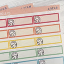 Hand Doodled Headphones Color Label Planner Stickers | Solid Color Labels | L-513