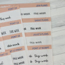 Custom Script Planner Sticker | *NEW* Larger Sheet Size & New Fonts | *1 word/phrase per sheet* | customscript