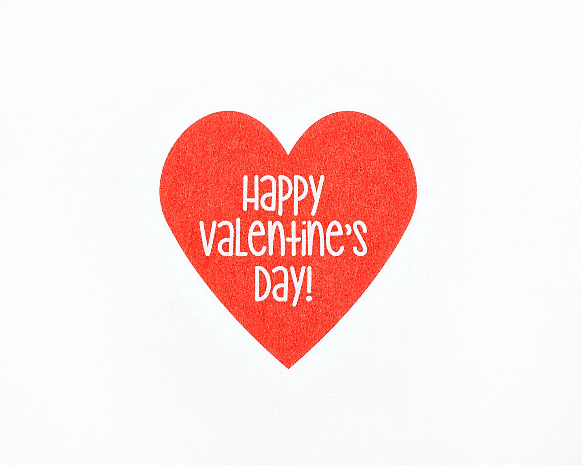 48 Heart Stickers. Happy Valentine's Day Stickers, Red Valentine Stickers (#703)