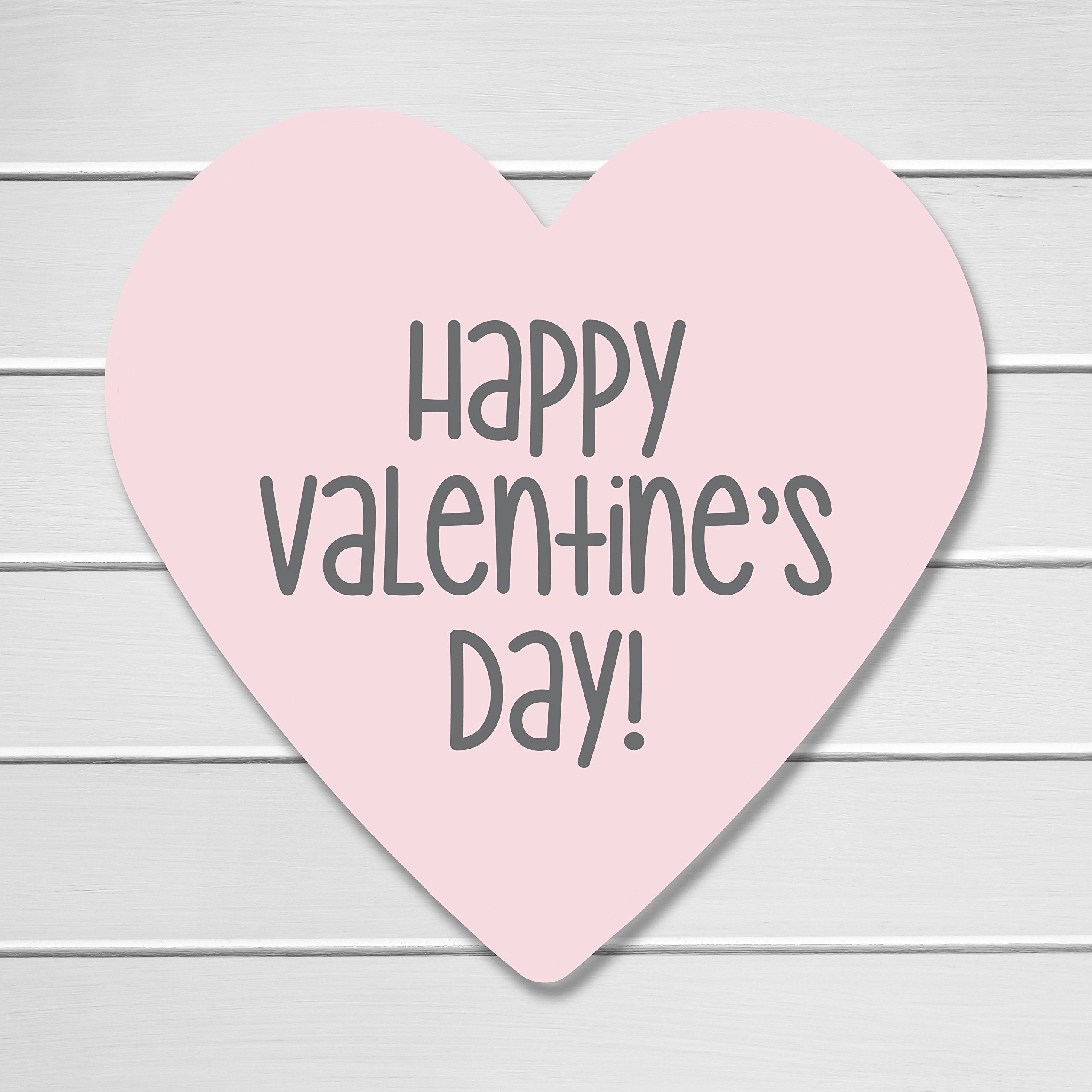 48 Heart Stickers. Happy Valentine's Day Stickers, Pink Valentine Stickers (#704)