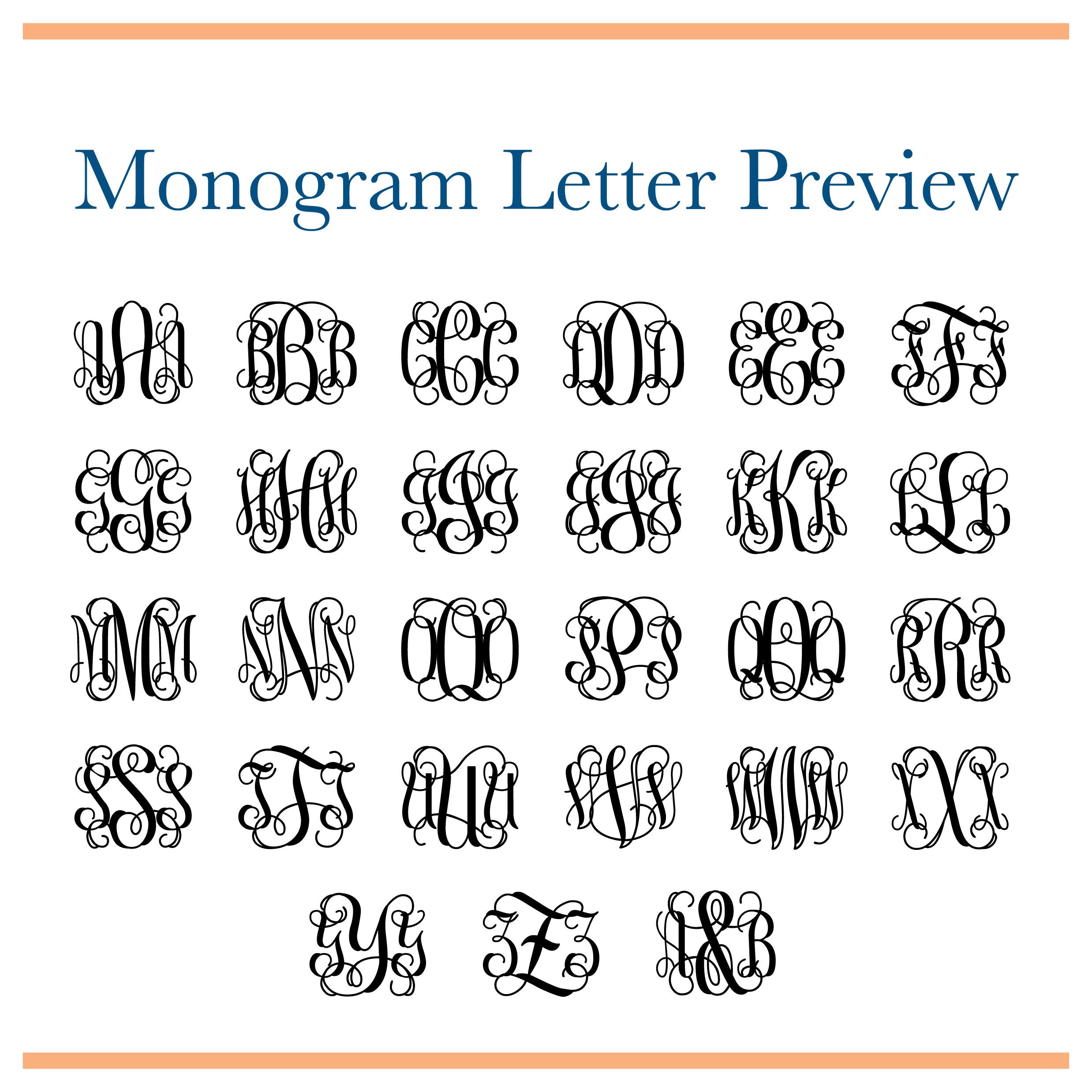 Monogrammed Note Cards - 12pk | Personalized Flat Note Cards | Gifts under 15 | Printed with Envelopes | NC-014-V