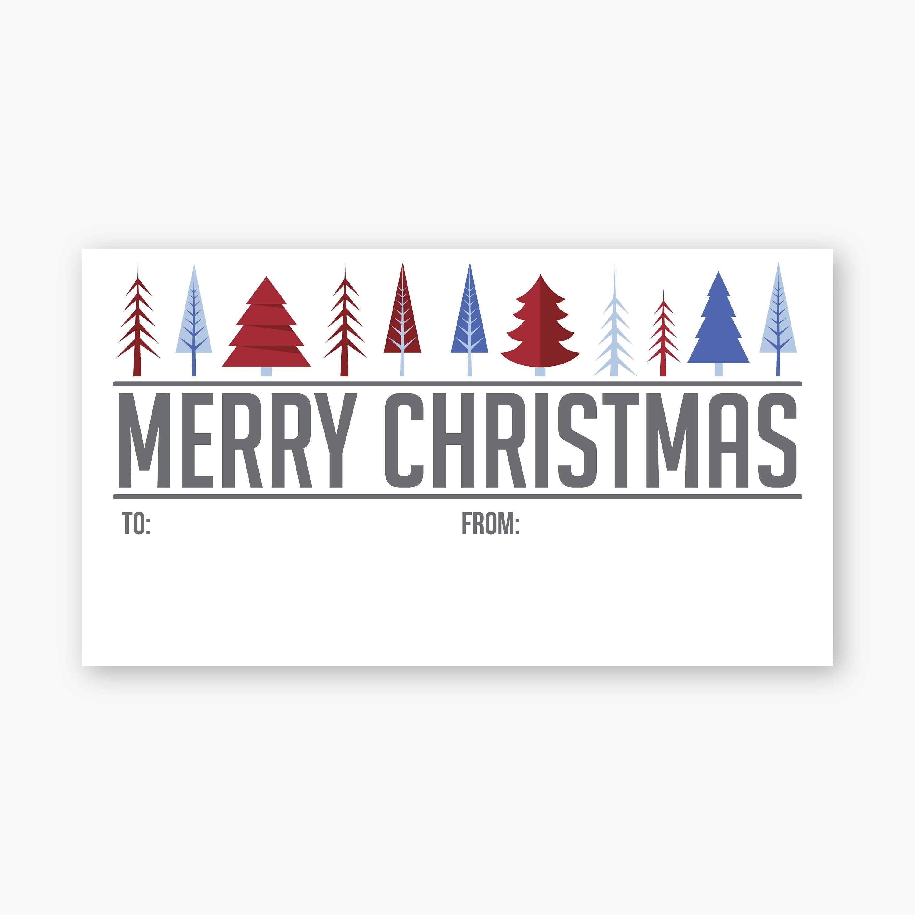 Christmas Gift Tag Stickers, Christmas Gift Stickers, Christmas Gift Labels, White Package Stickers, Gift Wrapping Stickers (#597-L)