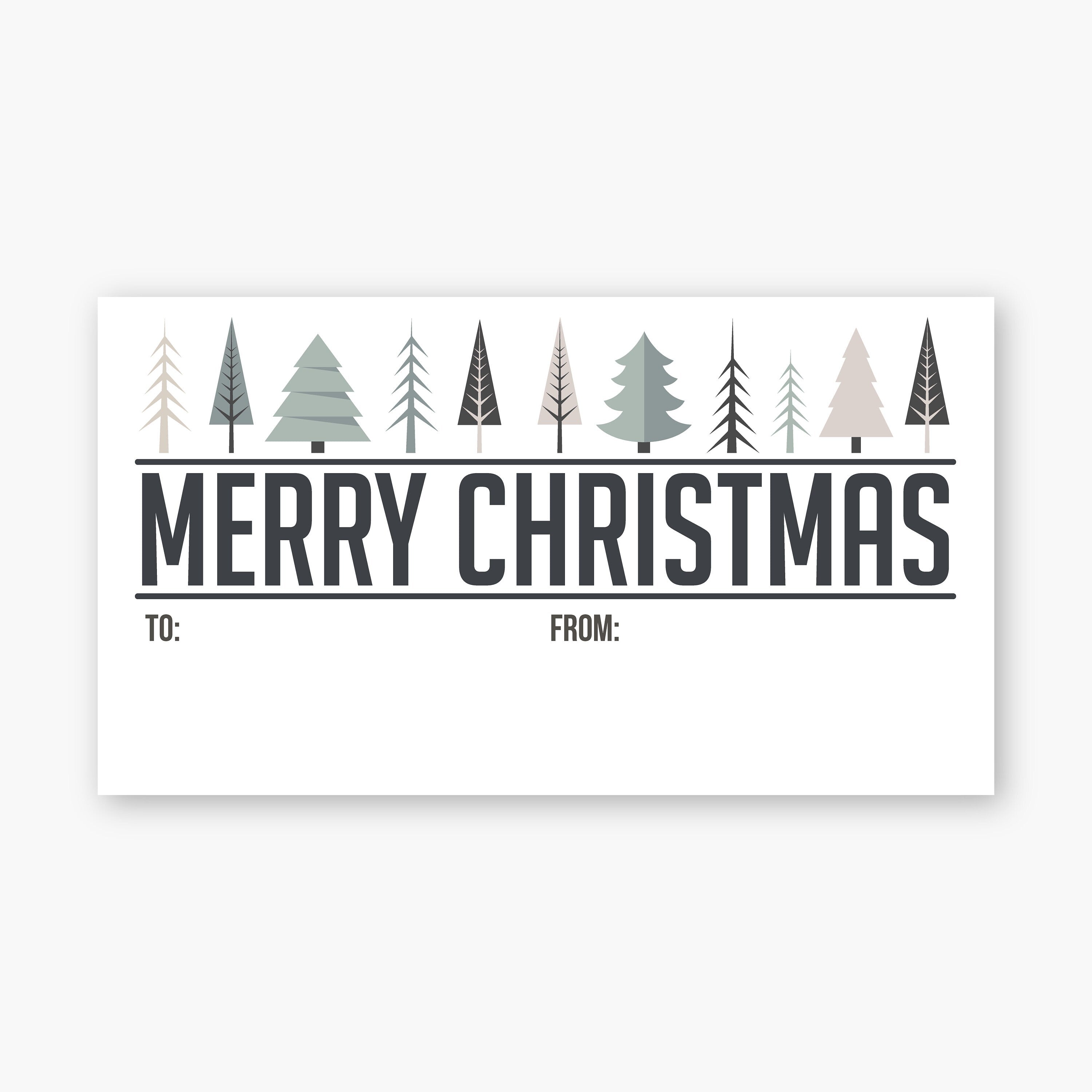 Christmas Gift Tag Stickers, Christmas Gift Stickers, Christmas Gift Labels, White Package Stickers, Gift Wrapping Stickers (#597-L)