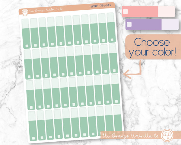 One Color Budget Planner Stickers, Basic Budget Labels, Choose Your Color Budget Planning Labels (#905-094-045-WH)